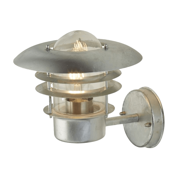 Außenleuchte, Wandleuchte, Metall, Glaskuppel, Laterne