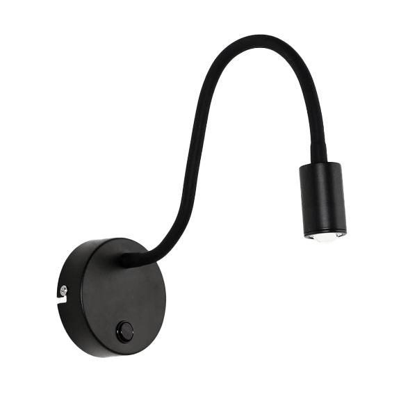 Wandleuchte, Extralampe, Wandleuchte, schwarz, Armatur