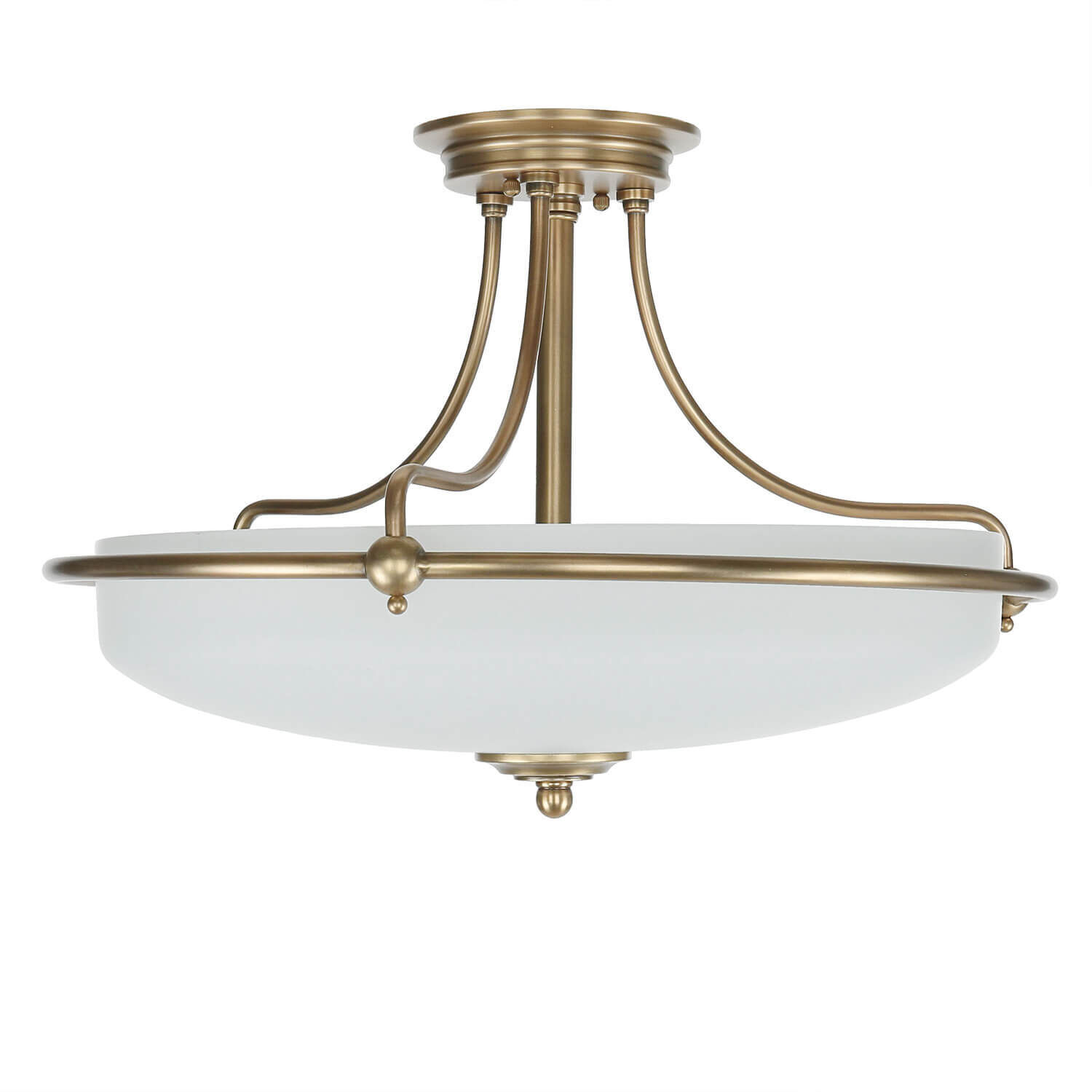 Plafonnier ASPERO laiton crème 4xE27 Lampe Leuchte, Deckenleuchte, Lampe