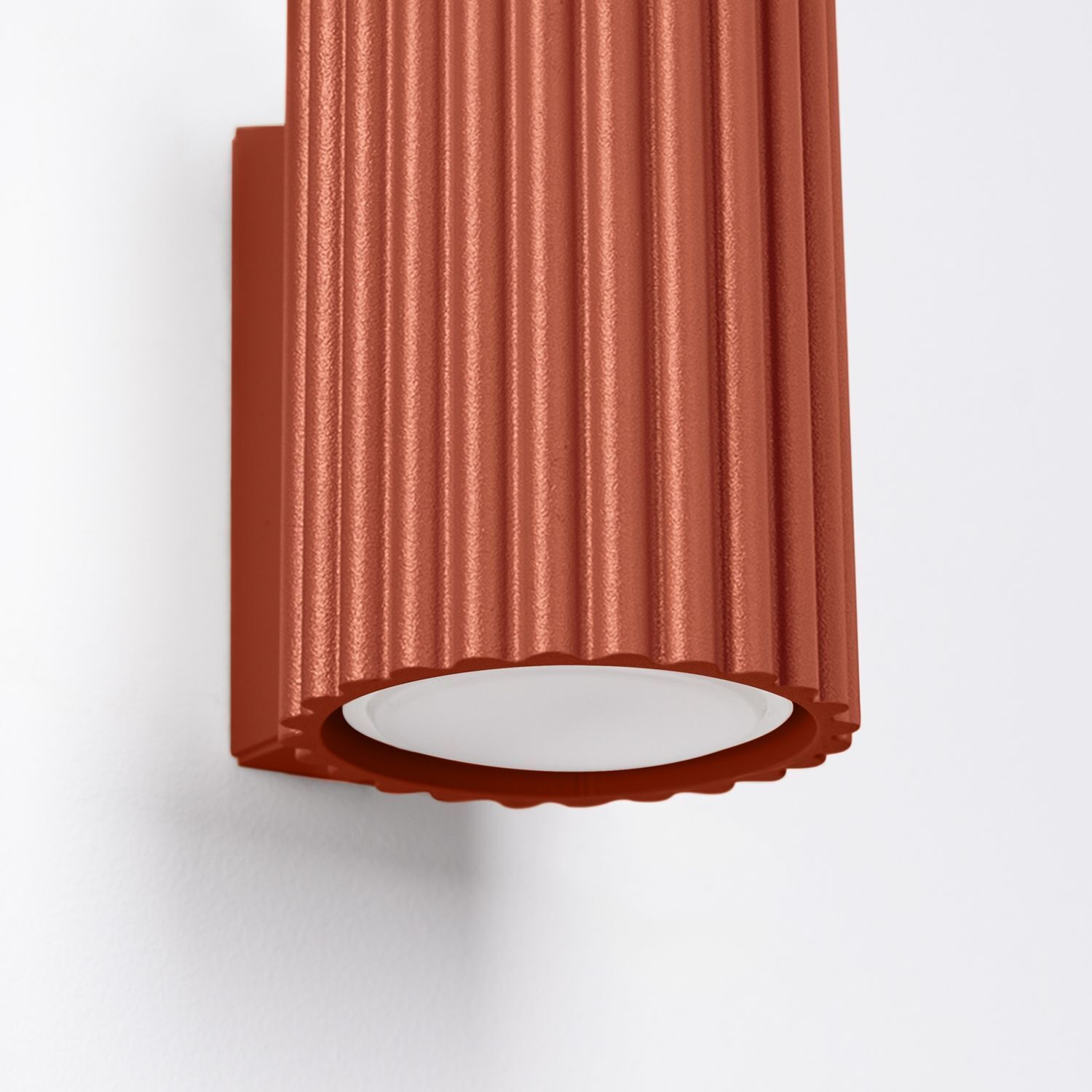 Applique rouge petite H : 10 cm Aluminium GU10 Indoor