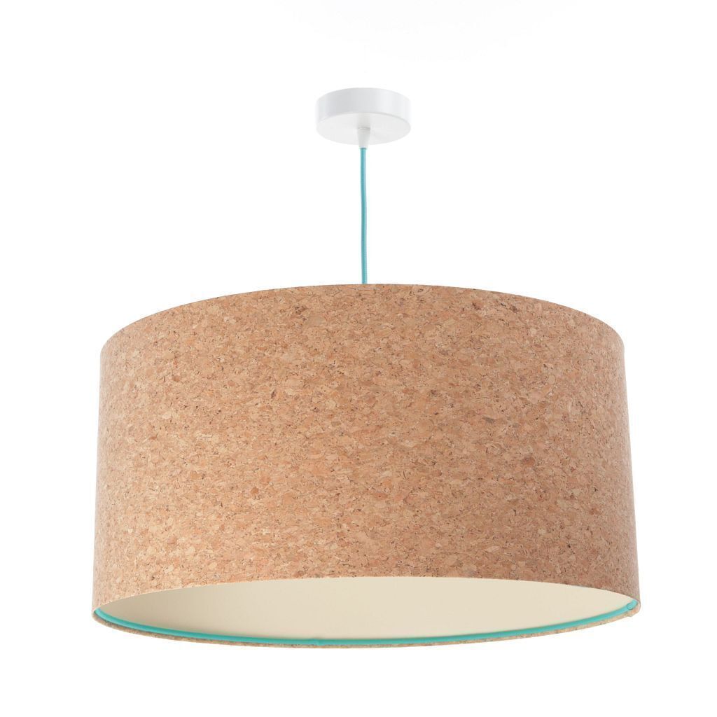 Suspension E27 Ø 50 cm rond Abat-jour liège