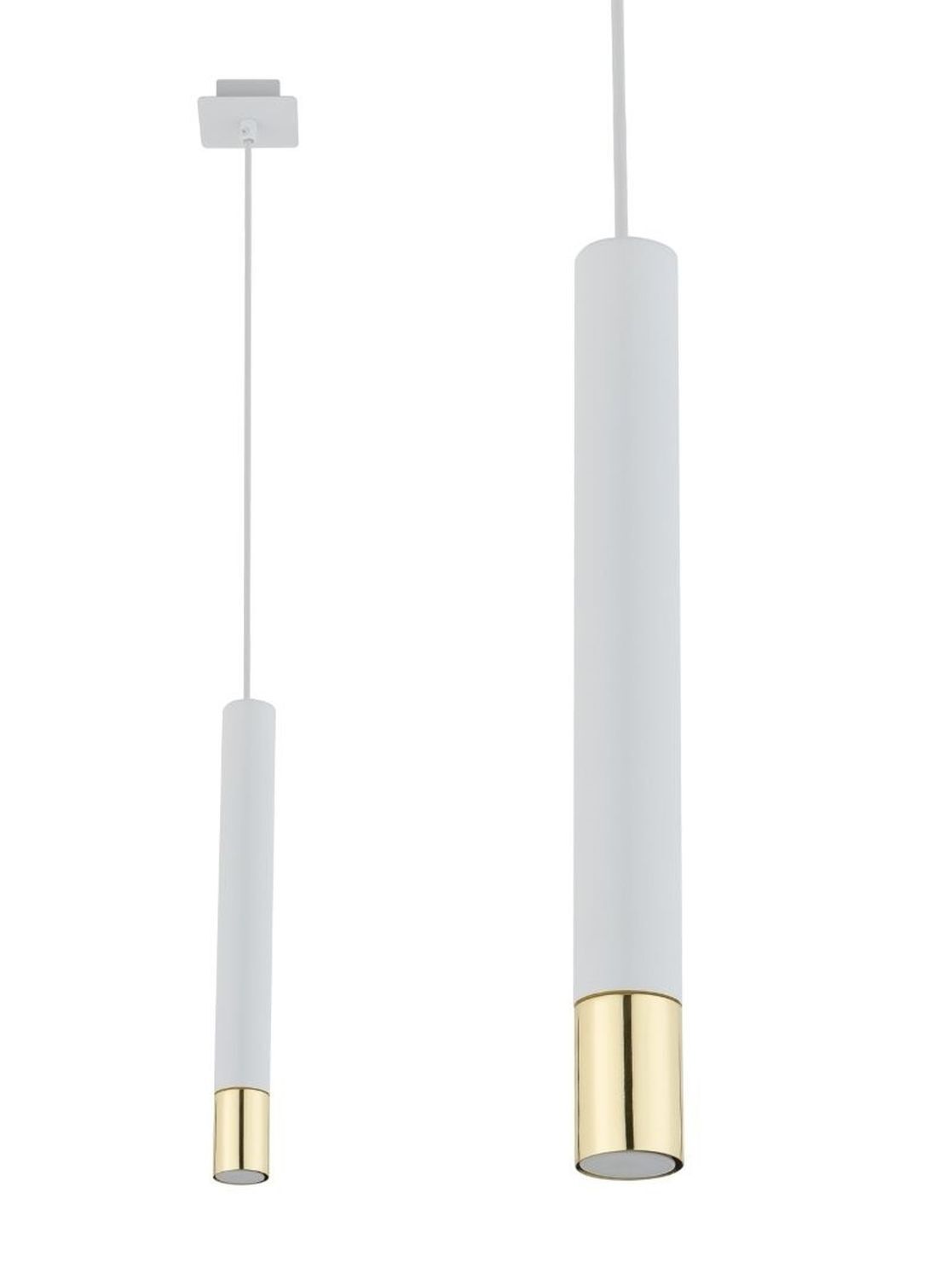 Lampe à suspendre Blanc Or Métal Moderne Table à manger Cuisine