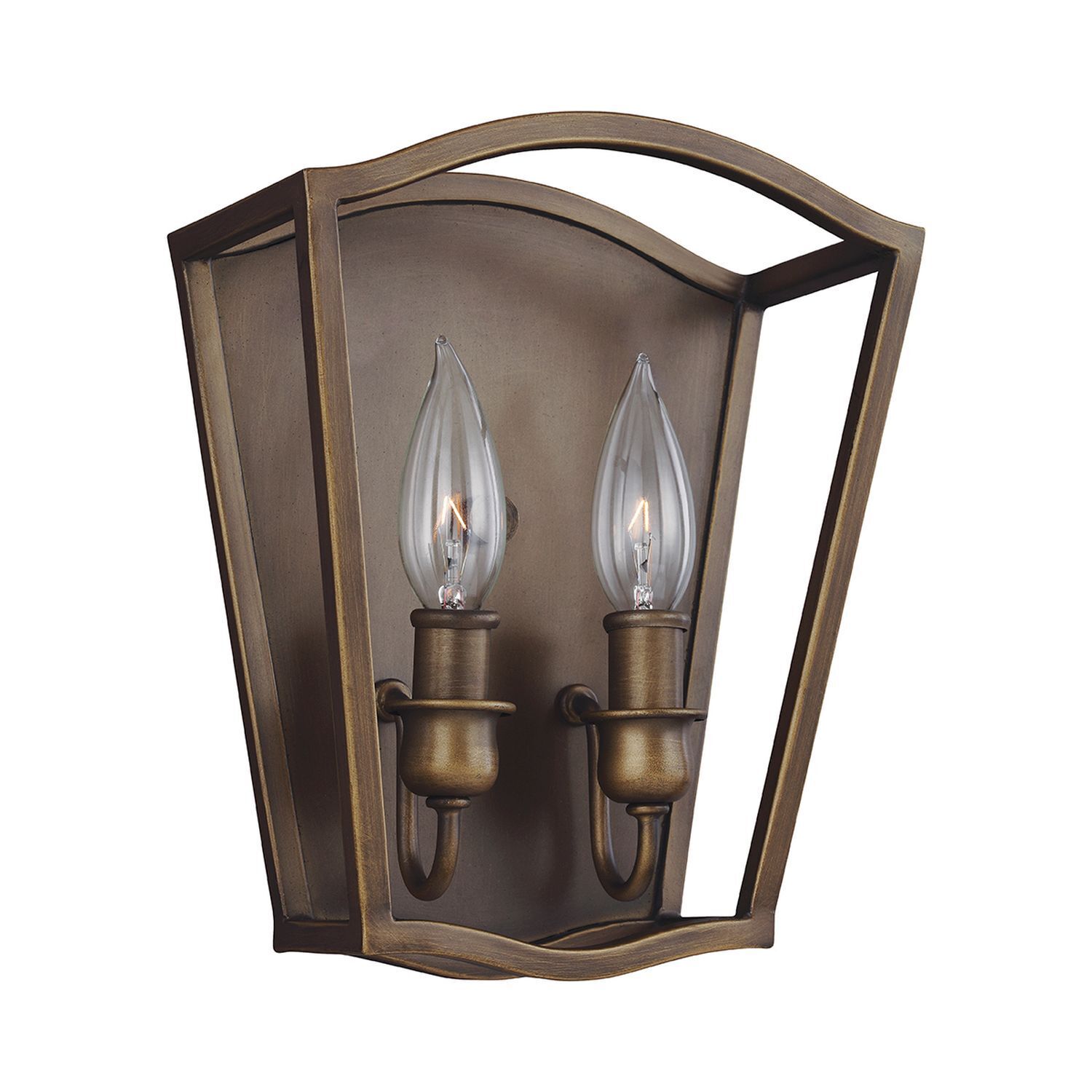 Lampe murale en métal en laiton antique Vintage Rustikal