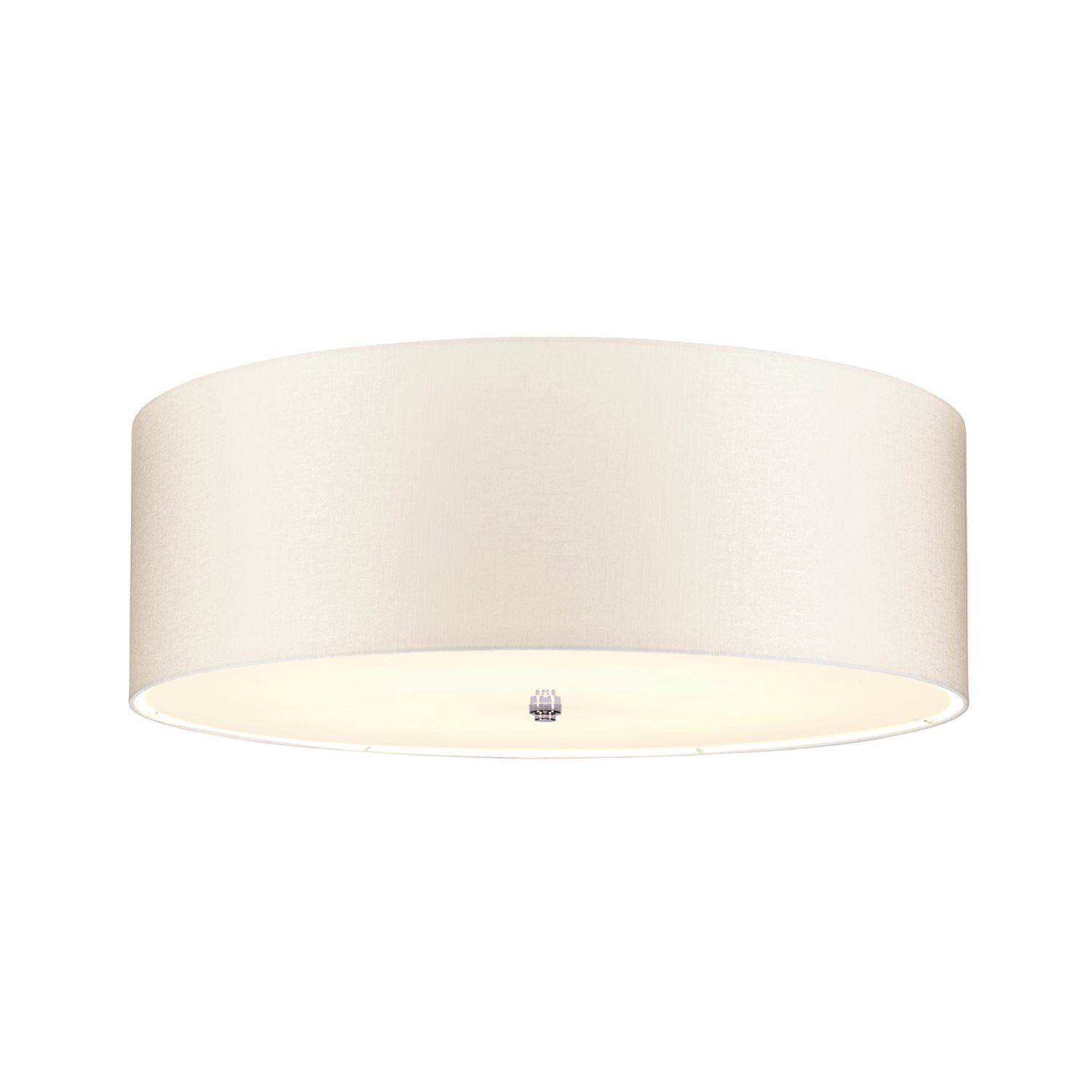 Plafonnier chambre salon crème chrome