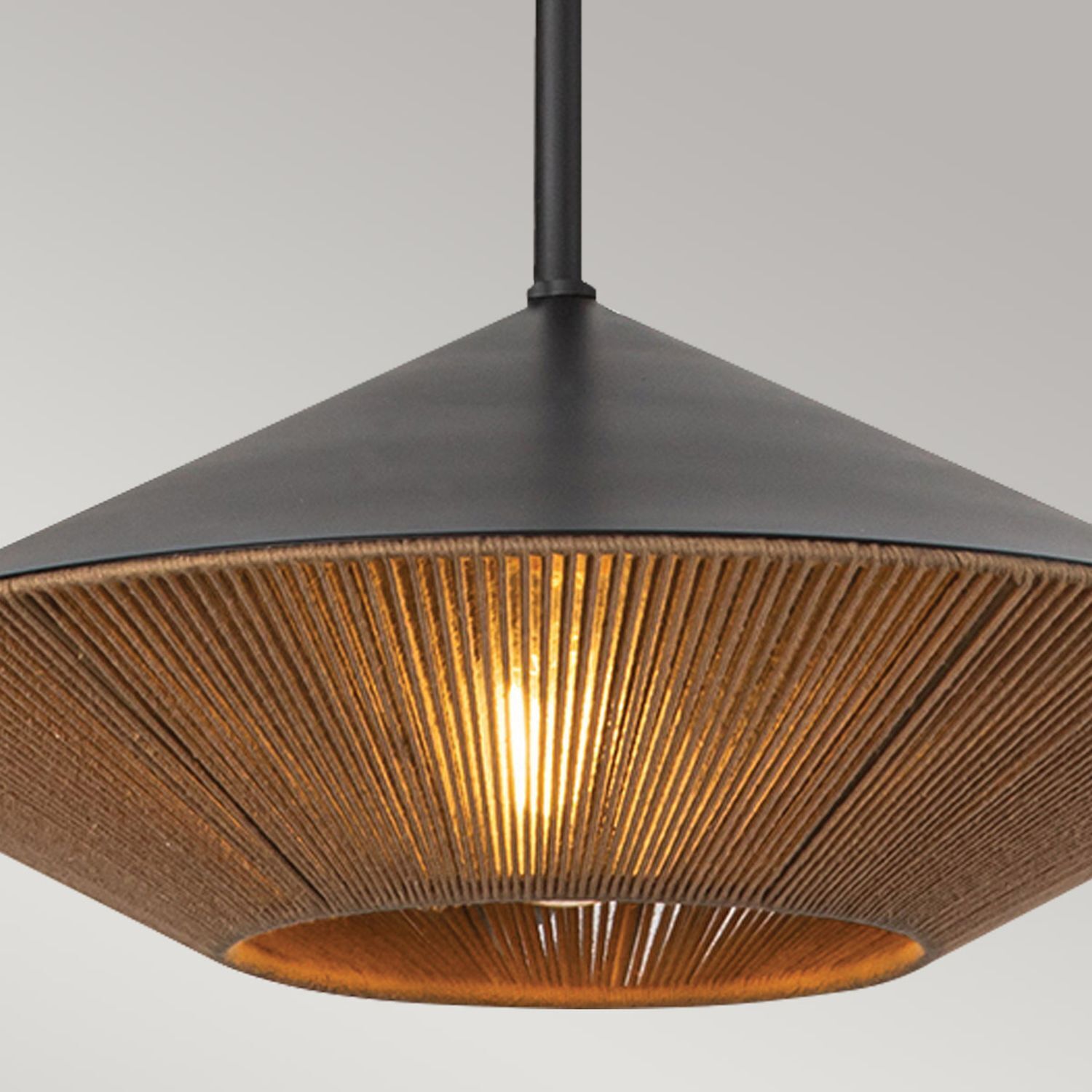 Suspension corde métal Ø 38,1 cm H : max. 137,8 cm Lampe, Kronleuchter