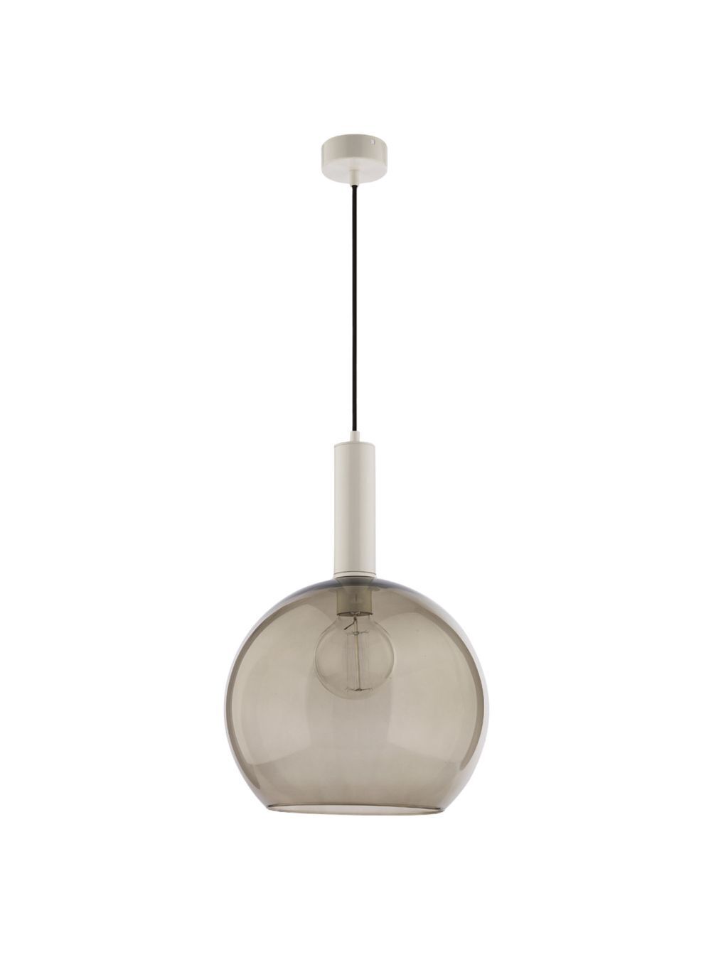 Lampe à suspendre fumée verre Ø30cm sphère LYSITOS table à manger