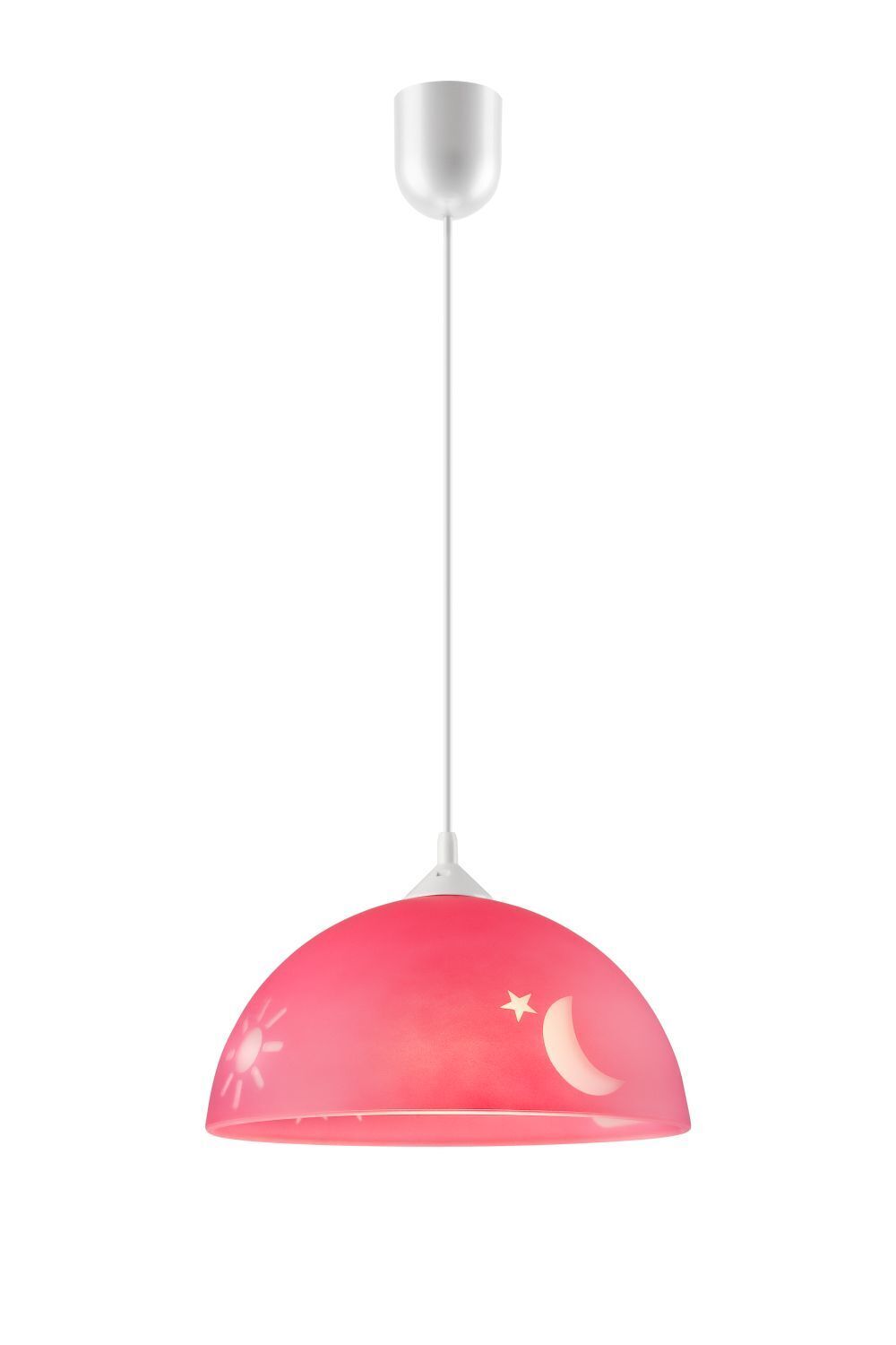 Lampe à suspendre THORLEY Rose ronde Chambre d'enfant