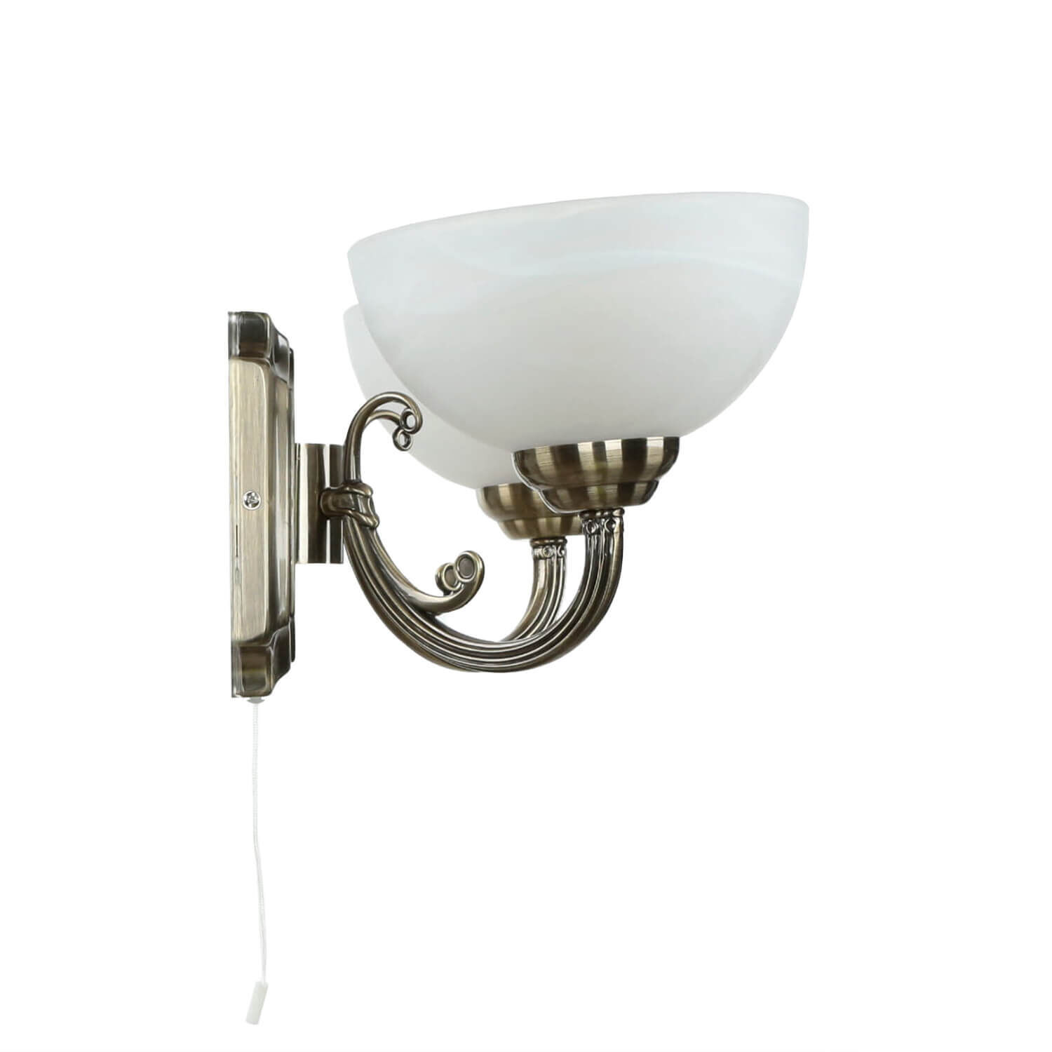 Applique murale décorée Verre Abat-jour en bronze ANNABELLA Leuchte, Lampe