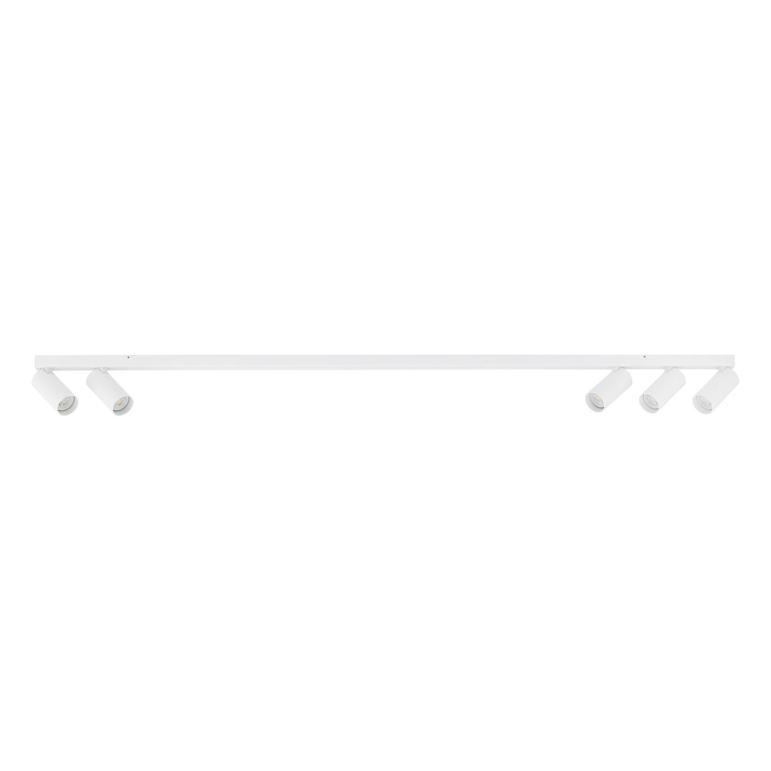 Spot de plafond flexible blanc GU10 5-flamme aluminium