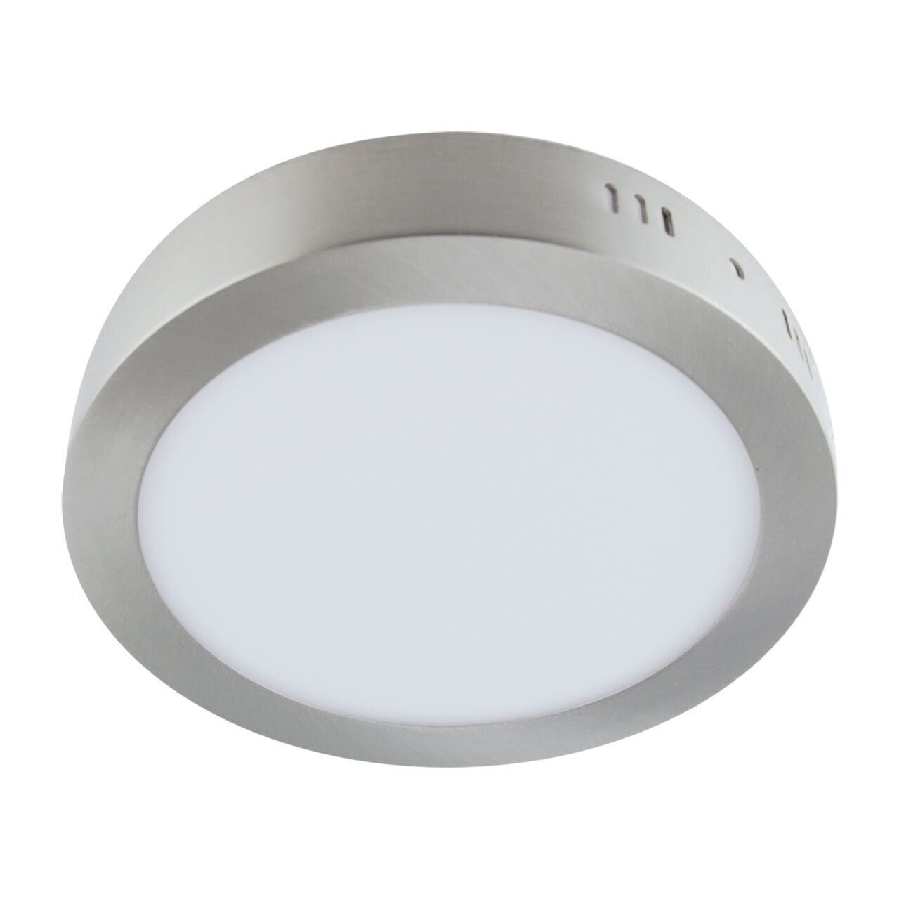 Plafonnier LED rond D : 22,5 cm Chromé Blanc 4000 K 2010 lm