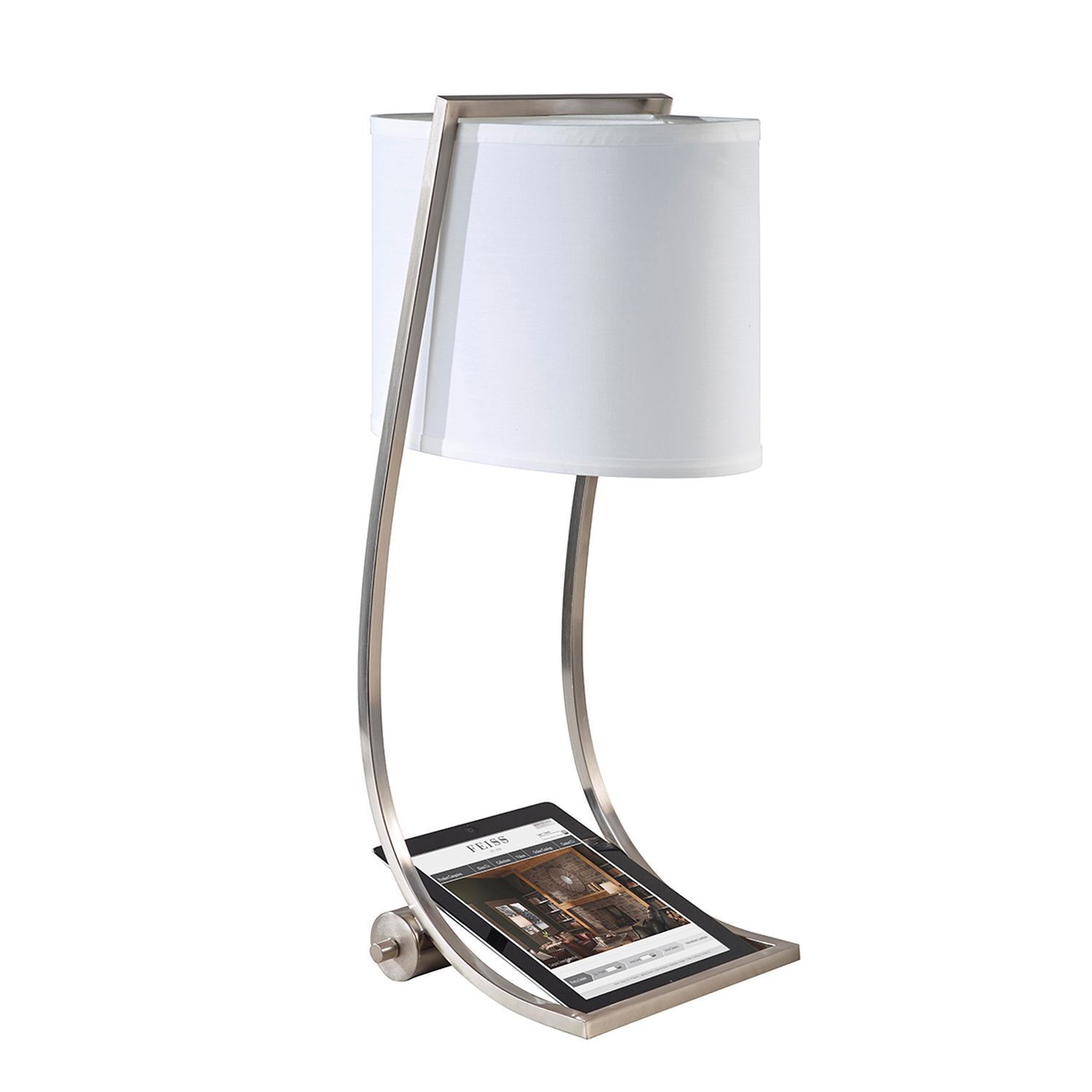 Lampe de table FEDELE Crème H:62cm Moderne Lampe de sol