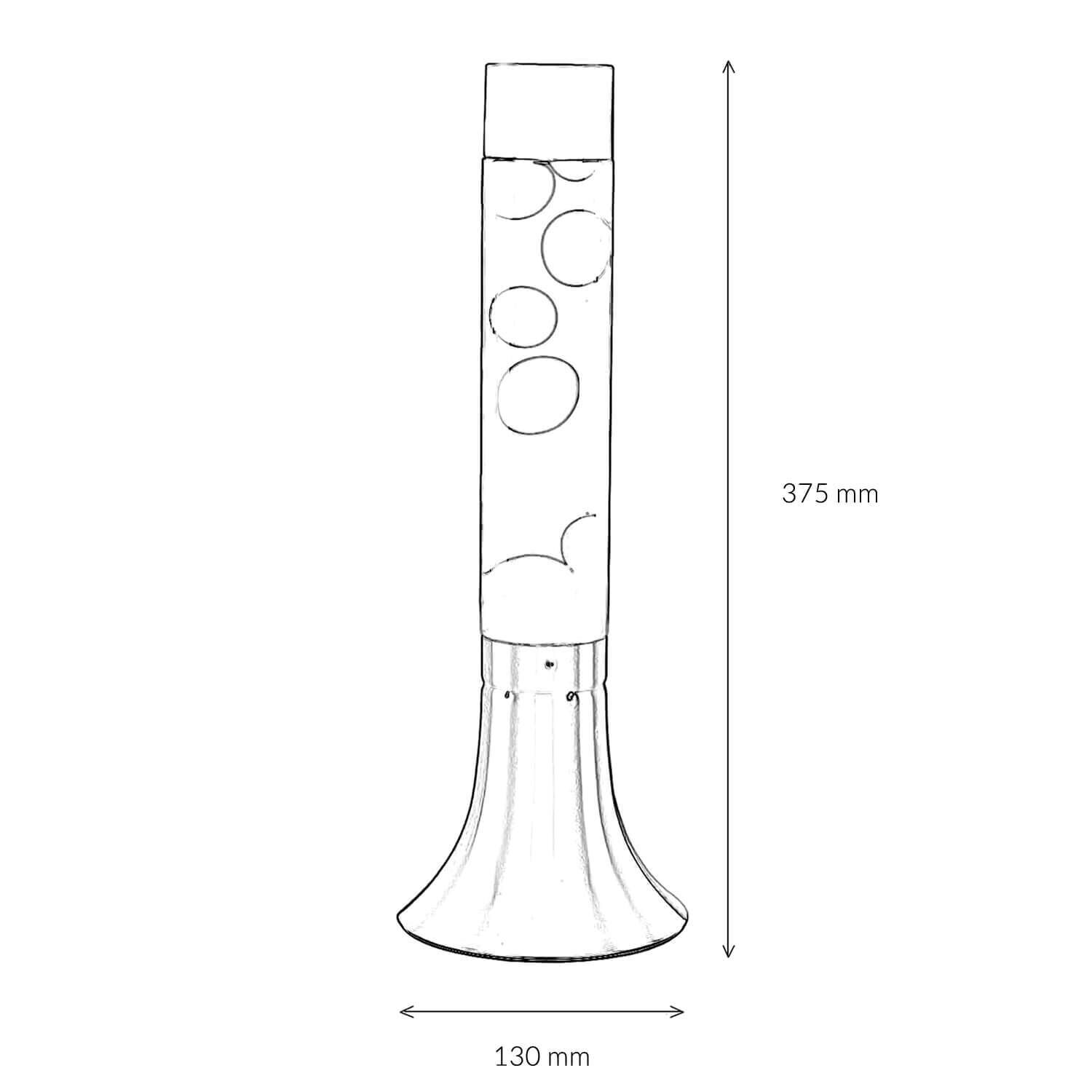 Lampe à Lave Design Bleu Cire Blanc 38cm de haut YVONNE Musikinstrument