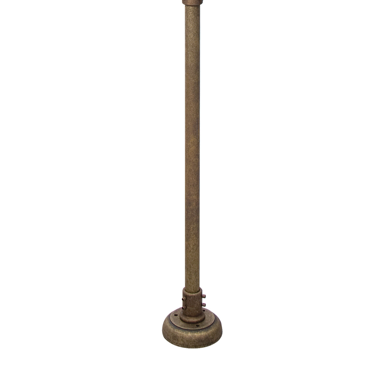 Lampadaire extérieur IP44 210 cm 3-flamme E27 laiton massif