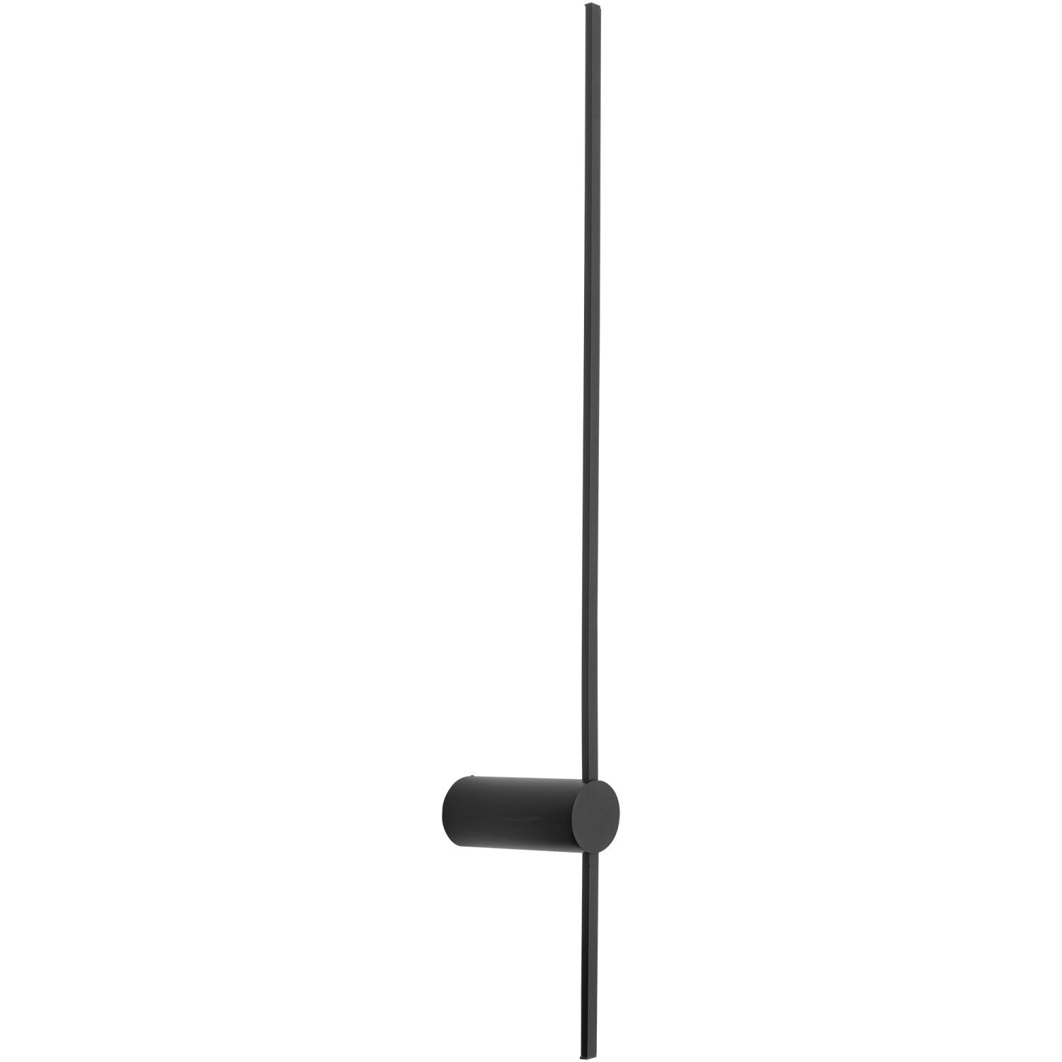 Applique LED noire 4000 K indirecte 80 cm de haut Métal