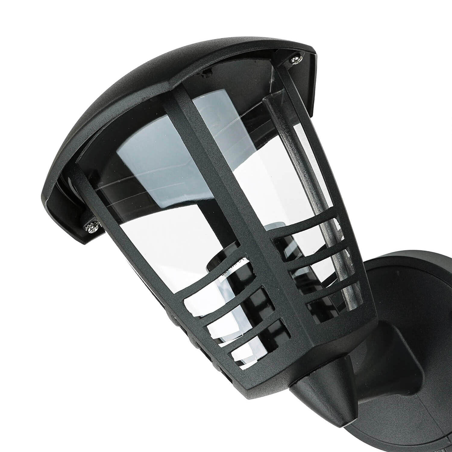 Applique murale extérieure avec détecteur de mouvement IP44 E27 noir Helme, Beleuchtung, Elektrisches Gerät, Mikrophon