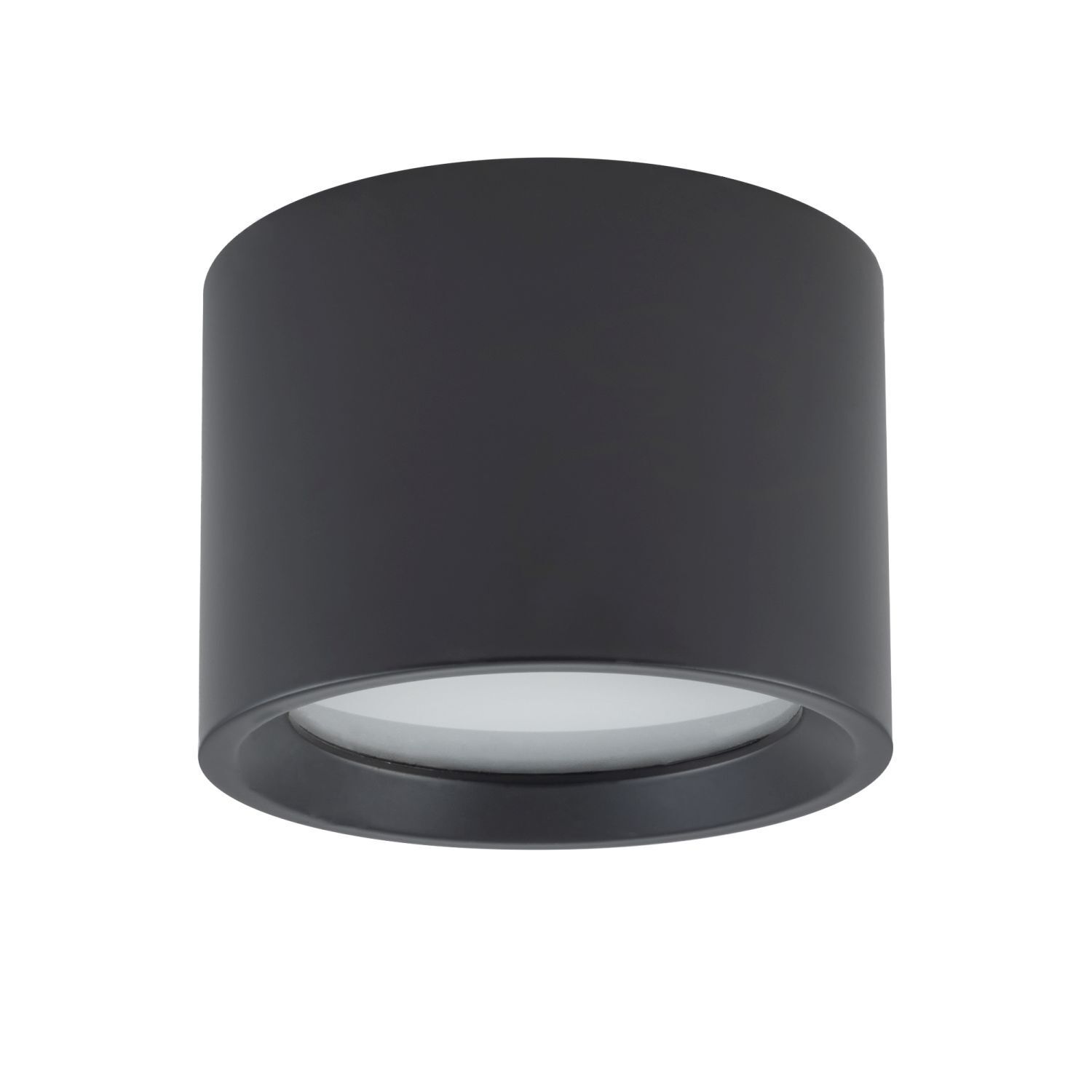 Lampe de salle de bain plafond IP54 GX53 Ø 8,5 cm petit noir