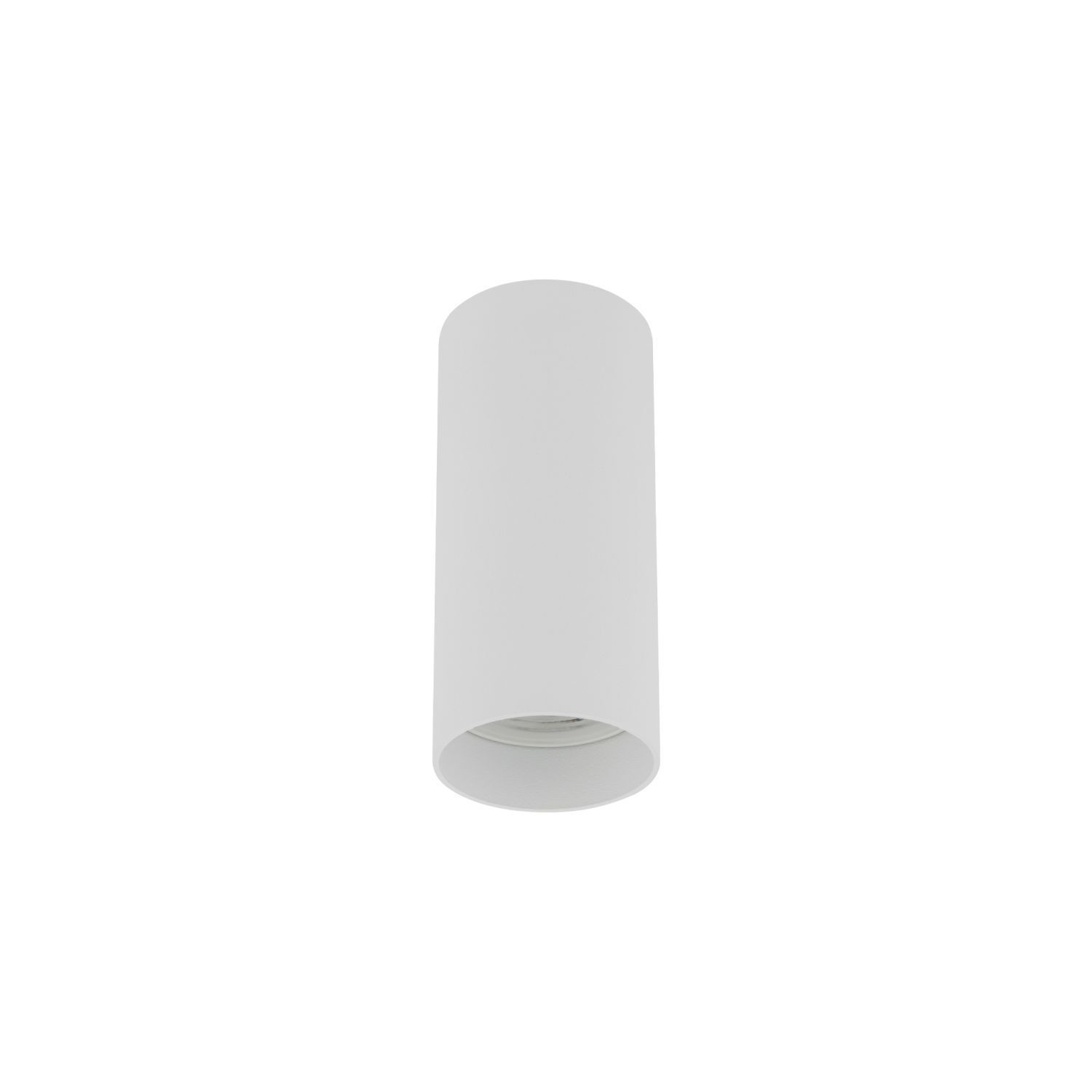 Spot de plafond apparent métal GU10 L:5,5 cm rond en blanc