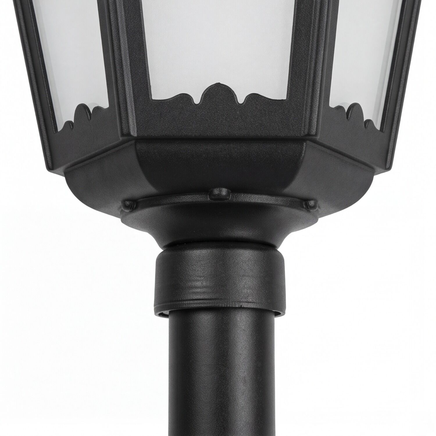 le51584-stehlampe-terrasse-aussen-metall-kunststoff-rustikal-schwarz-05 Laterne, Laterne Pfosten, Außenbeleuchtung, schwarz, Metall-Laterne