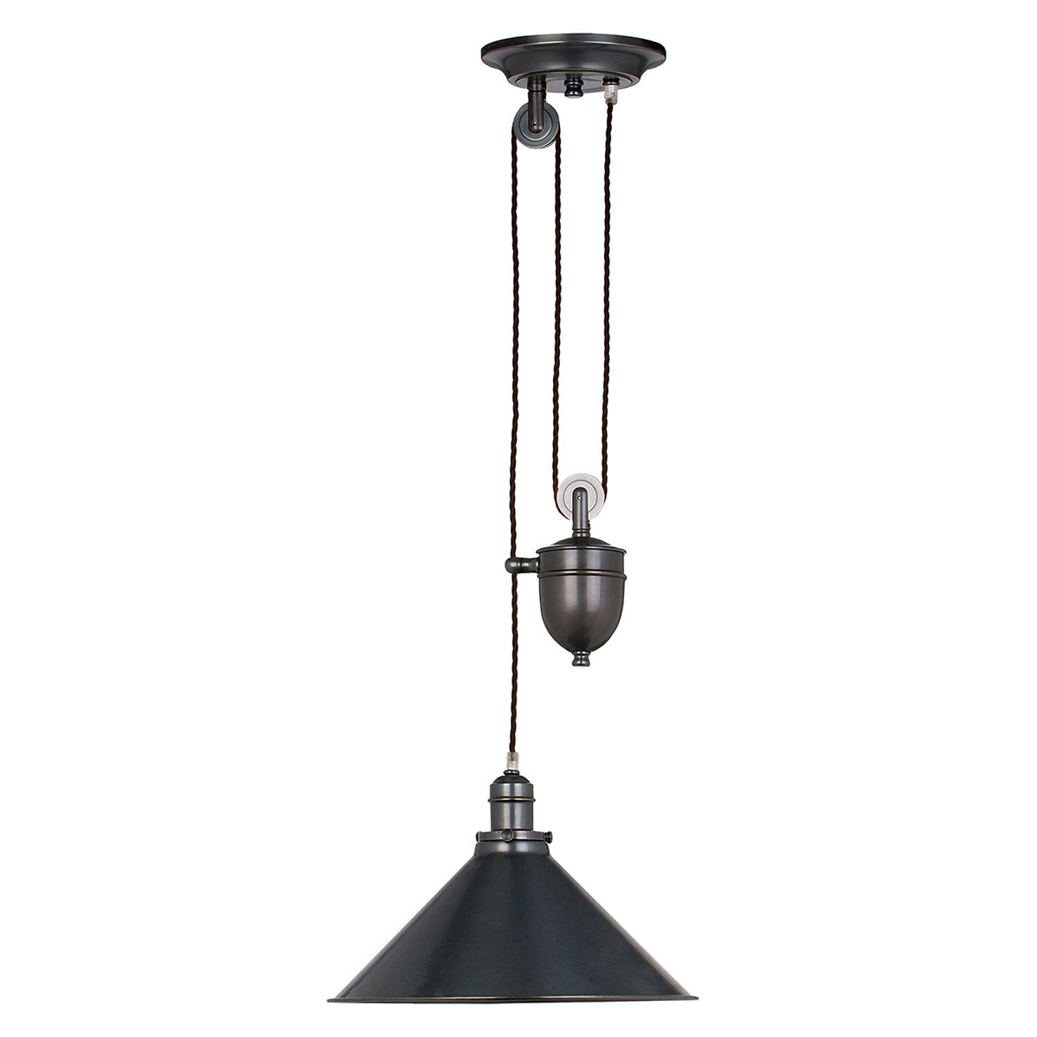 Suspension en bronze antique réglable E27 ISMENE