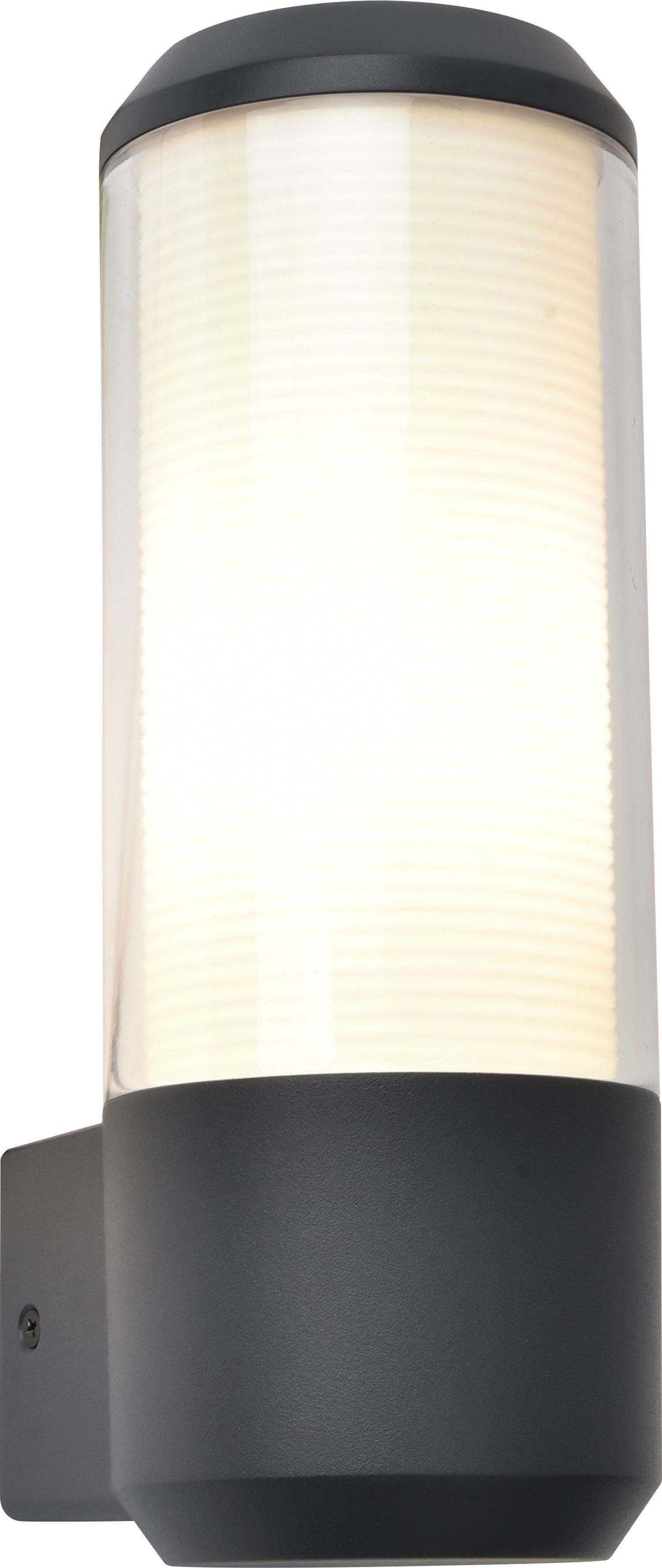 Lampe d'extérieur murale aluminium E27 IP44 26,2 cm faible éblouissement