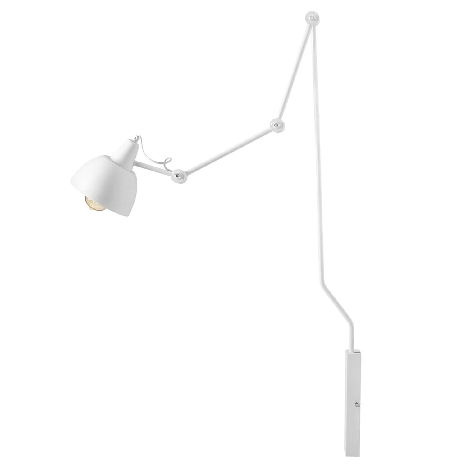 Applique murale blanche Design moderne Lampe de lecture murale