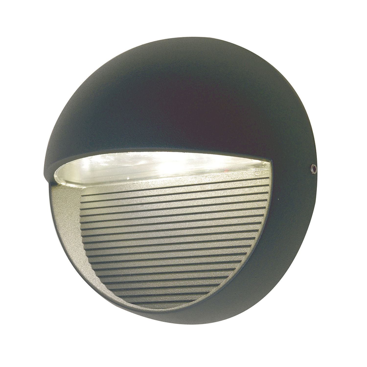 Applique LED anthracite aluminium rond IP65 robuste