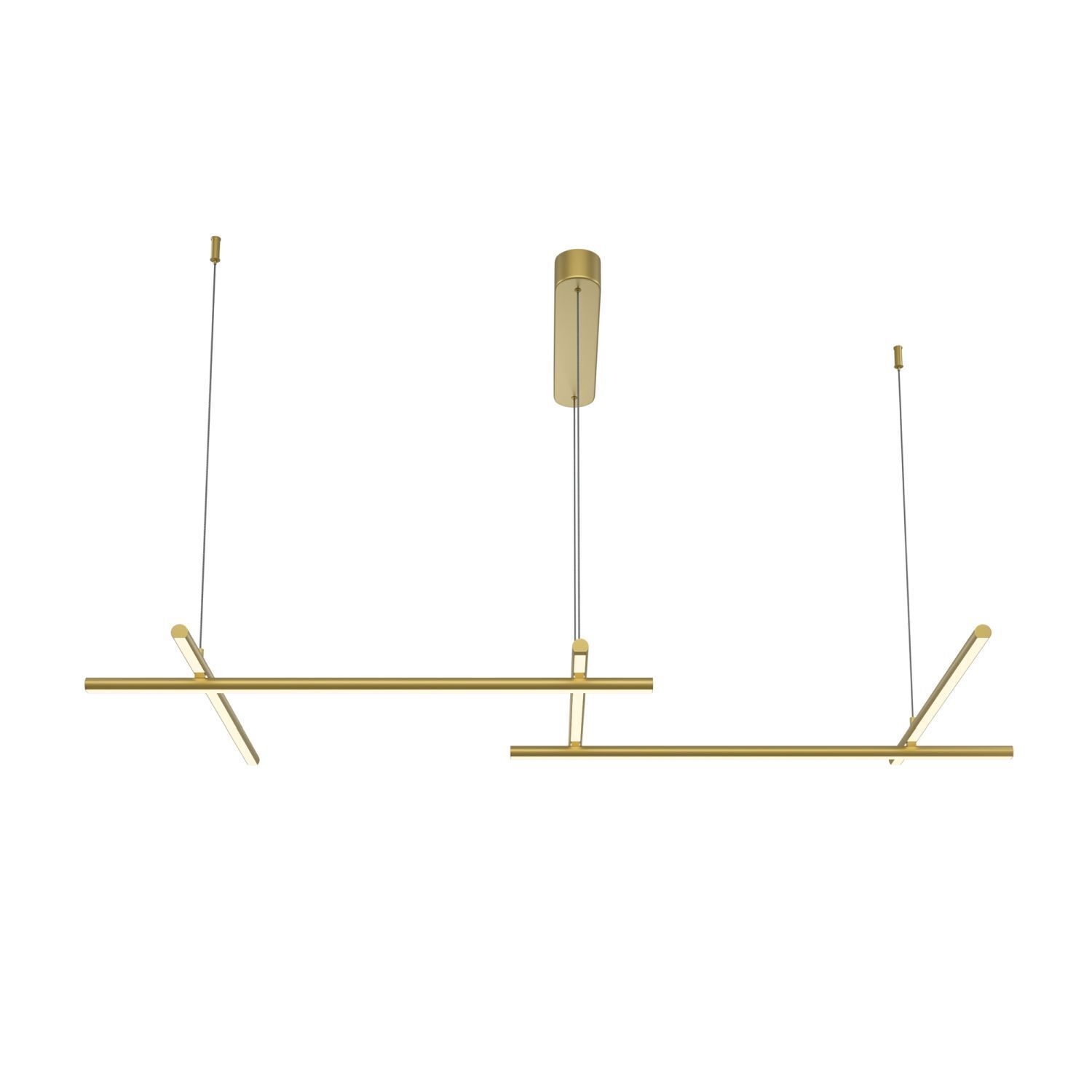Suspension LED aluminium H : max. 310 cm en or SIRI