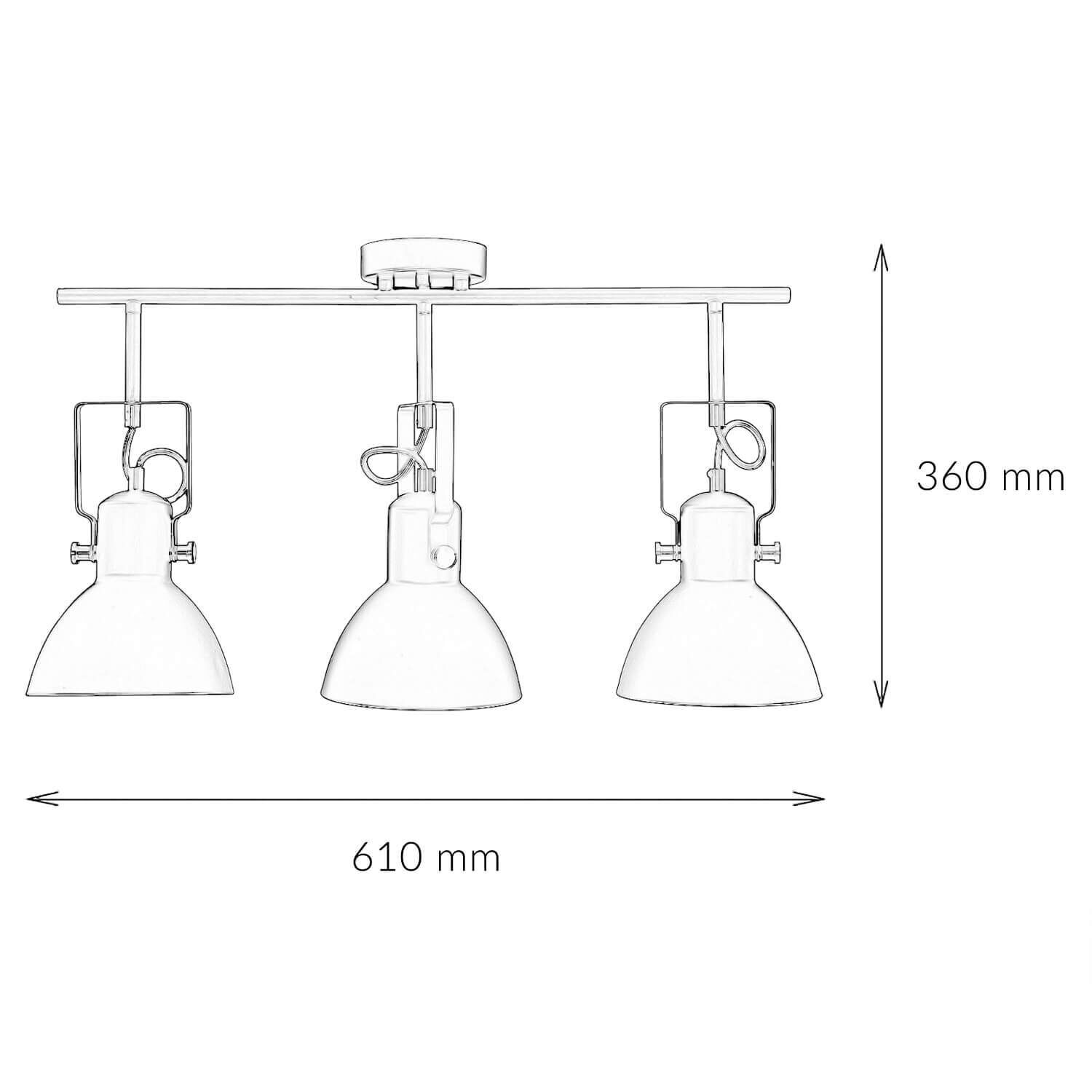 deckenleuchte, pendelleuchte, 3-flammig, dimmbar, metall