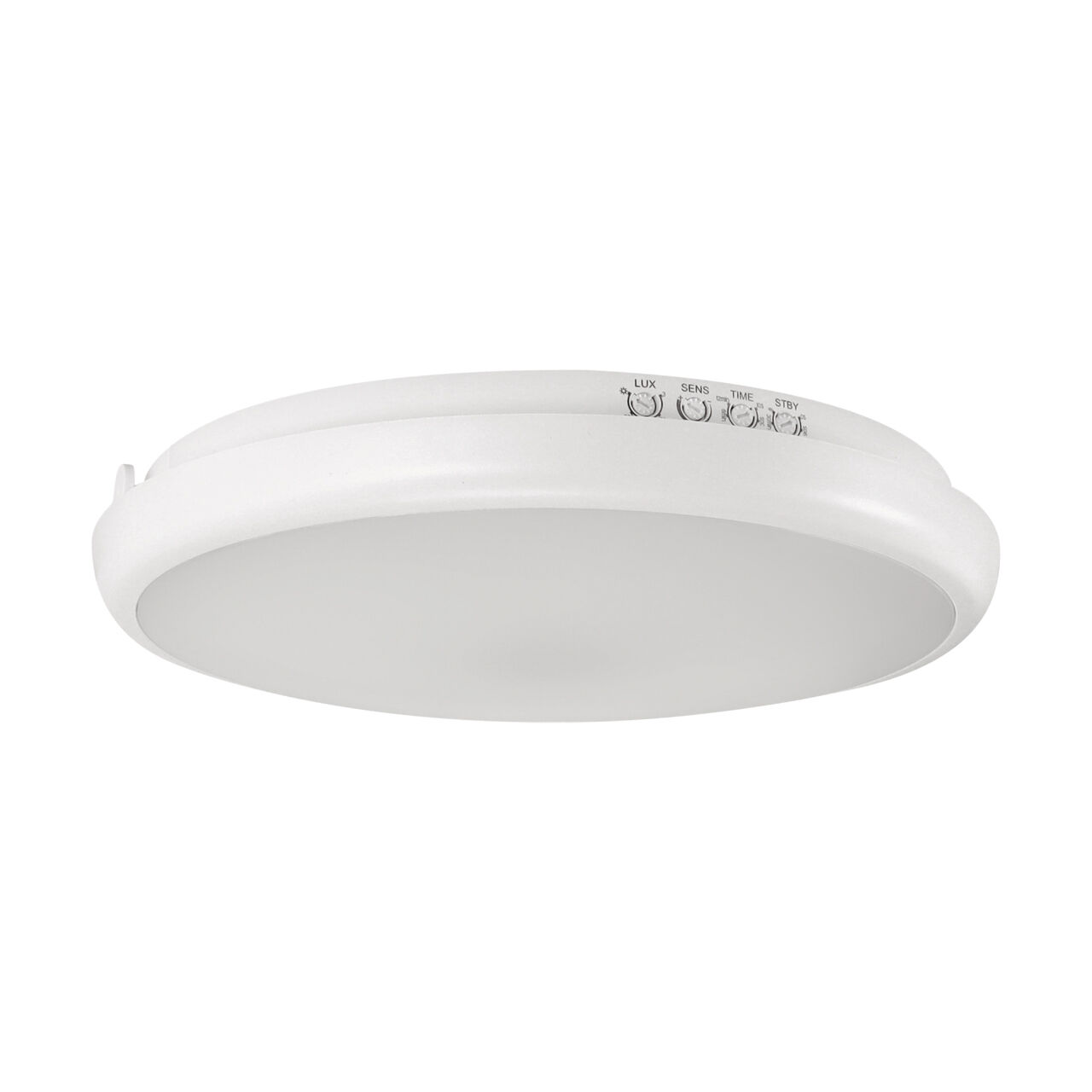 Lampe de plafonnier LED Détecteur de mouvement IP65 D : 26,5 cm rond milieu humide