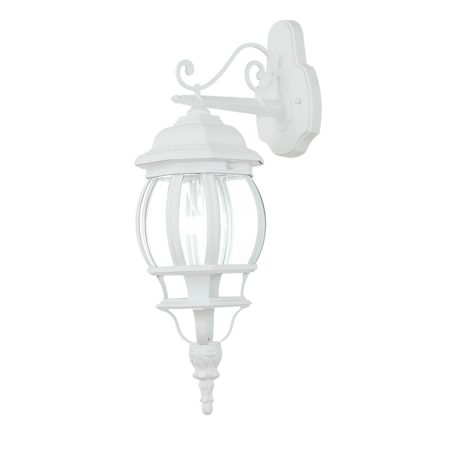 Lampe murale d'extérieur BREST Lanterne de jardin blanche résistante aux intempéries