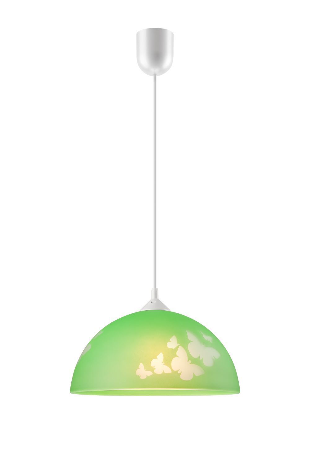 Lampe de chambre d'enfant verte ronde fille colorée