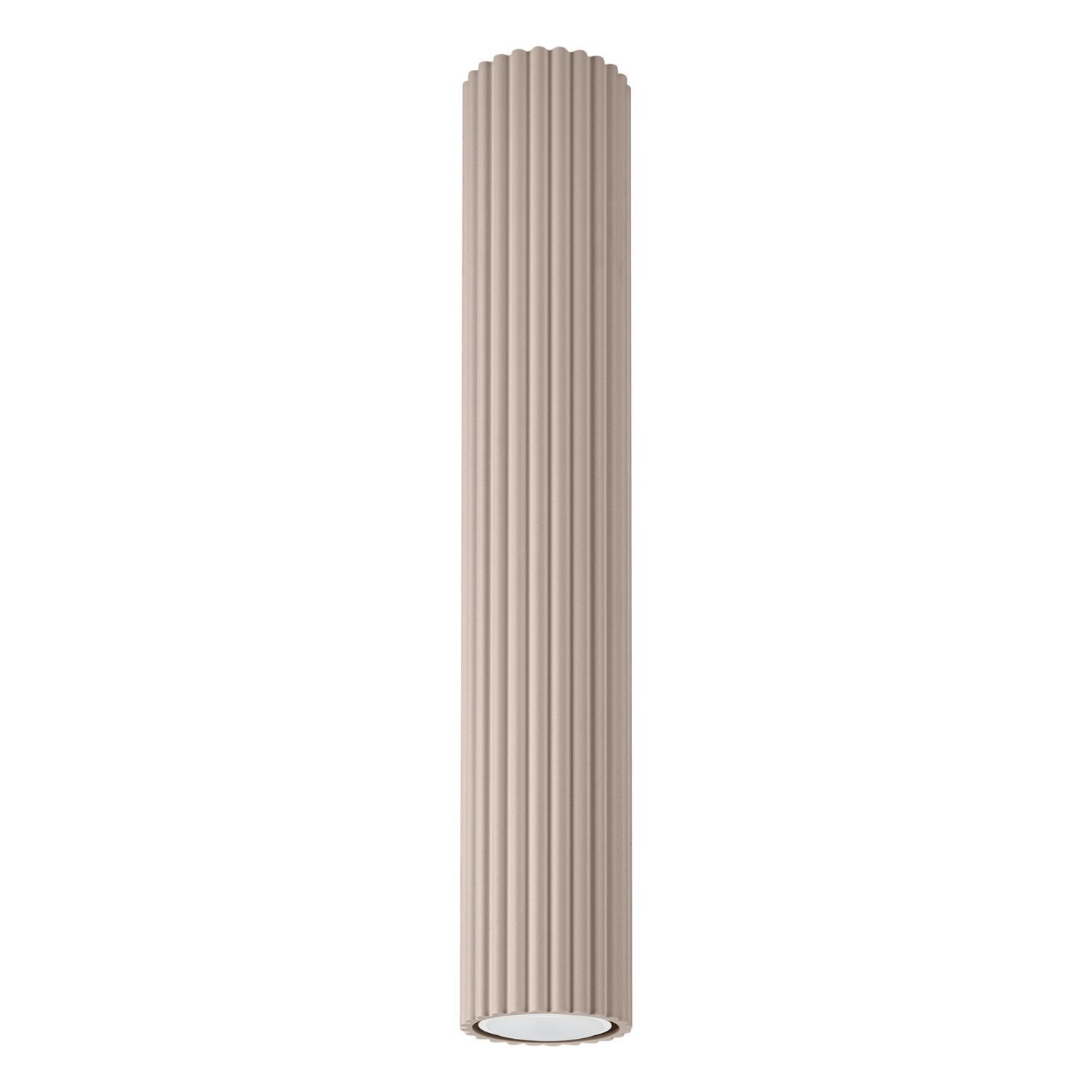 Runde Deckenlampe Aluminium Taupe GU10 H:40 cm Modern
