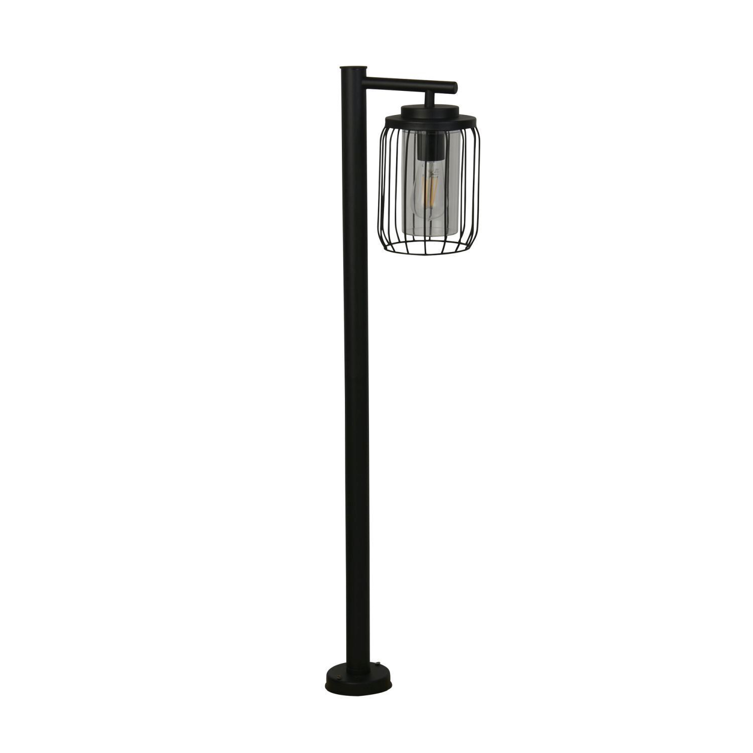 Luminaire de chemin résistant aux intempéries Aluminium IP44 E27 Noir
