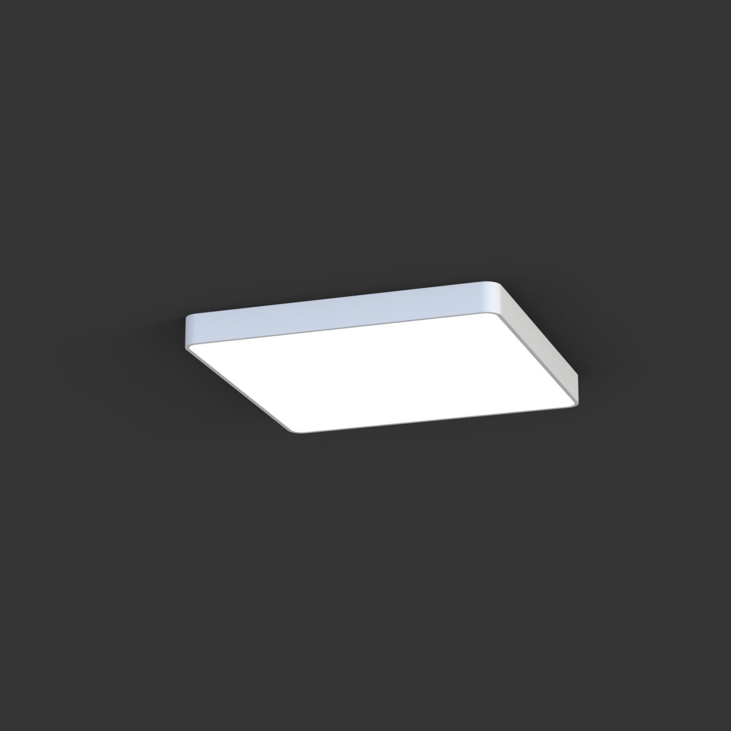 Plafonnier carré L:63 cm incl. LED T8 3000 K 1700 lm
