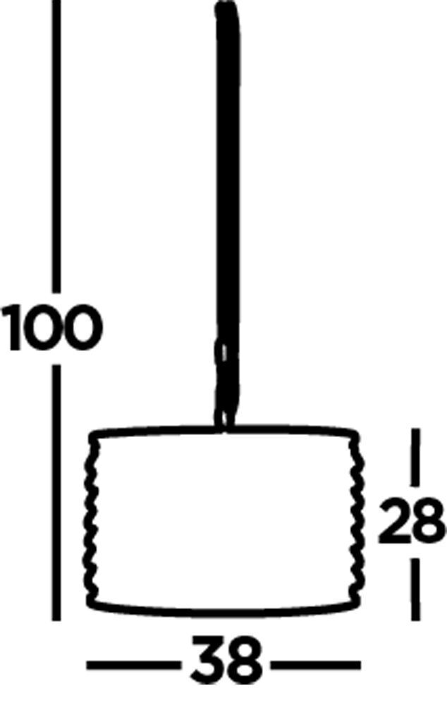 Suspension cristal Ø 38 cm 3x E14 en cuivre antique