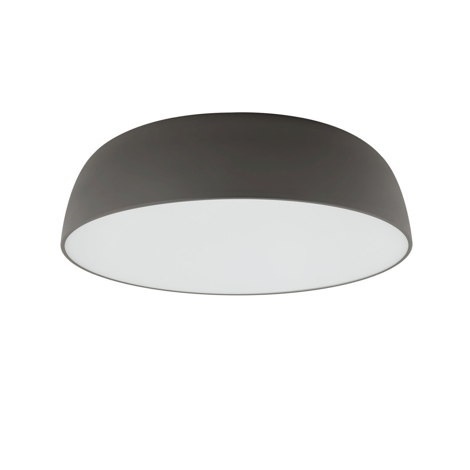 Plafonnier rond gris E27 Ø58 cm peu éblouissant confortable