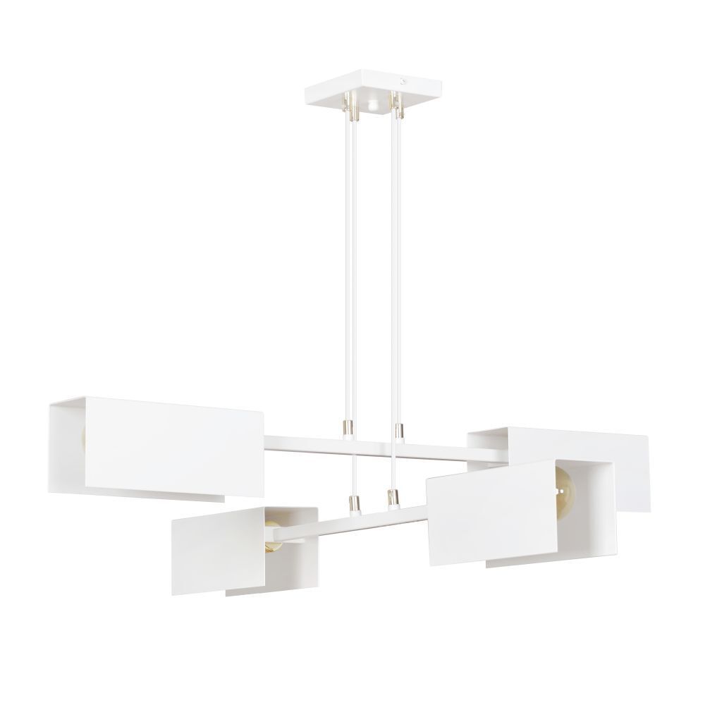 Lampe à suspendre Moderne réglable Métal Blanc 4x E27