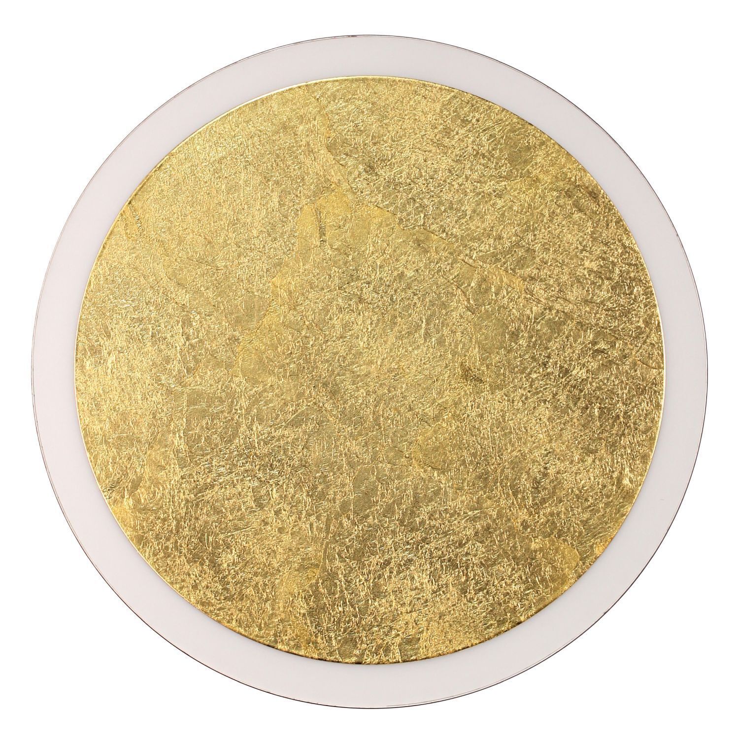 golden, foliated, rund, dekor, untersetzer