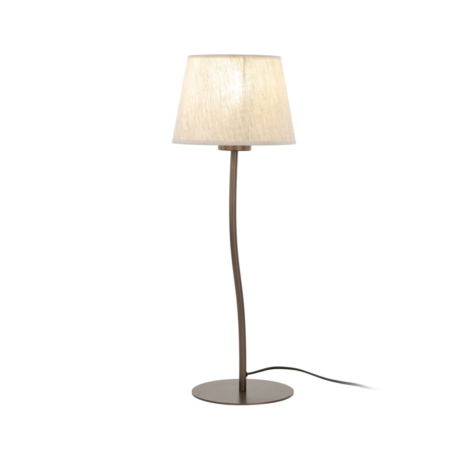 Lampe de table chambre d'enfant 37 cm métal tissu petit E27