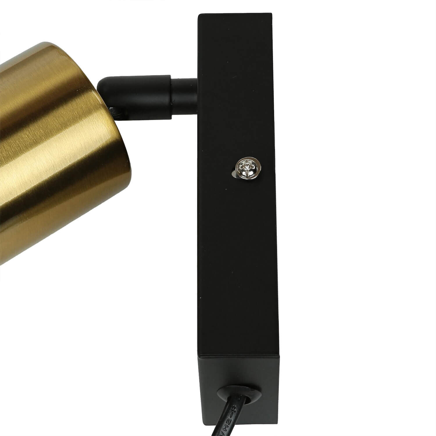 Applique avec interrupteur câble laiton GU10 réglable