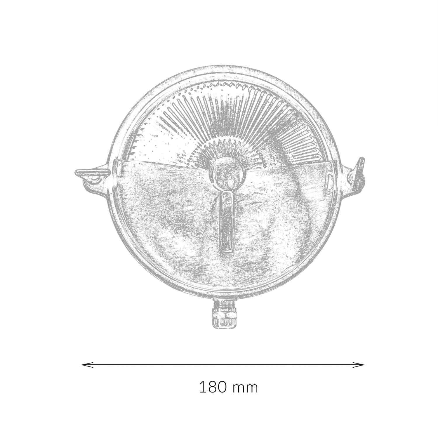 Lampe d'extérieur maritime ronde Ø18cm en laiton IP64