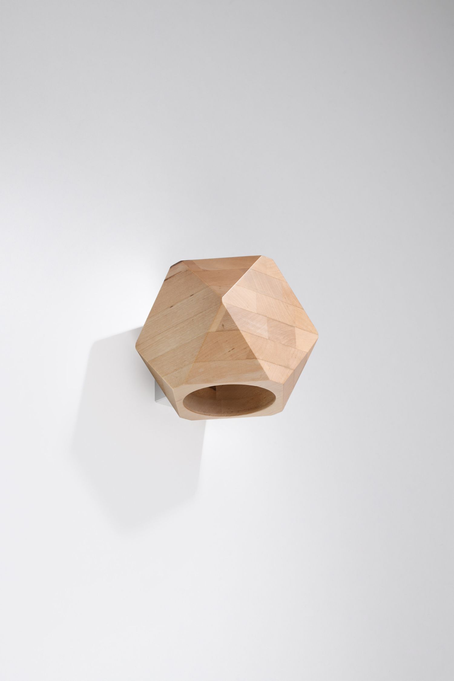 Holz, Wandhalter, Holzfigur, Geometrisch, Rundloch