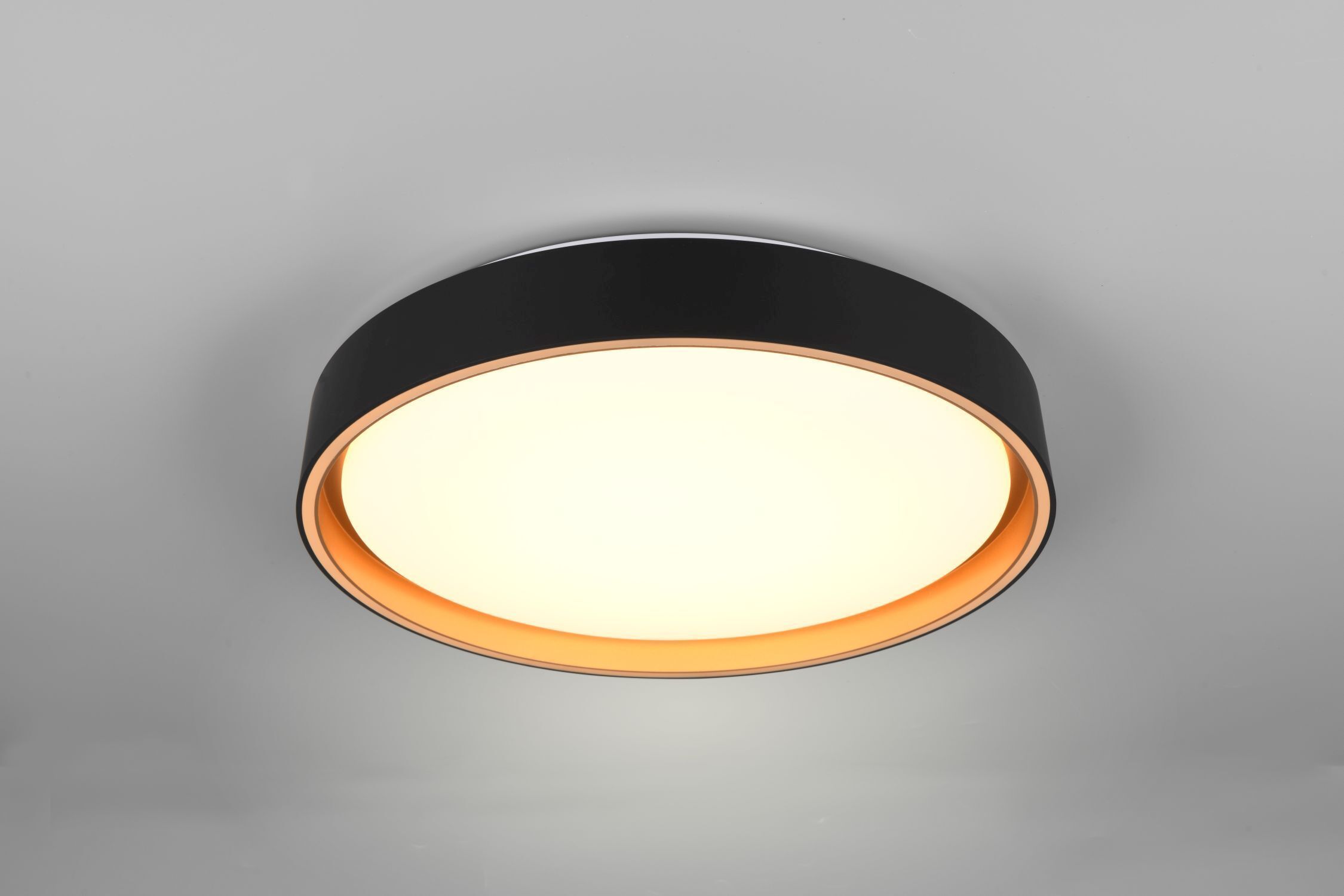 Plafonnier LED rond Ø40 cm noir or 24 W 2500 lm Deckenleuchte, Lampe, Leuchte