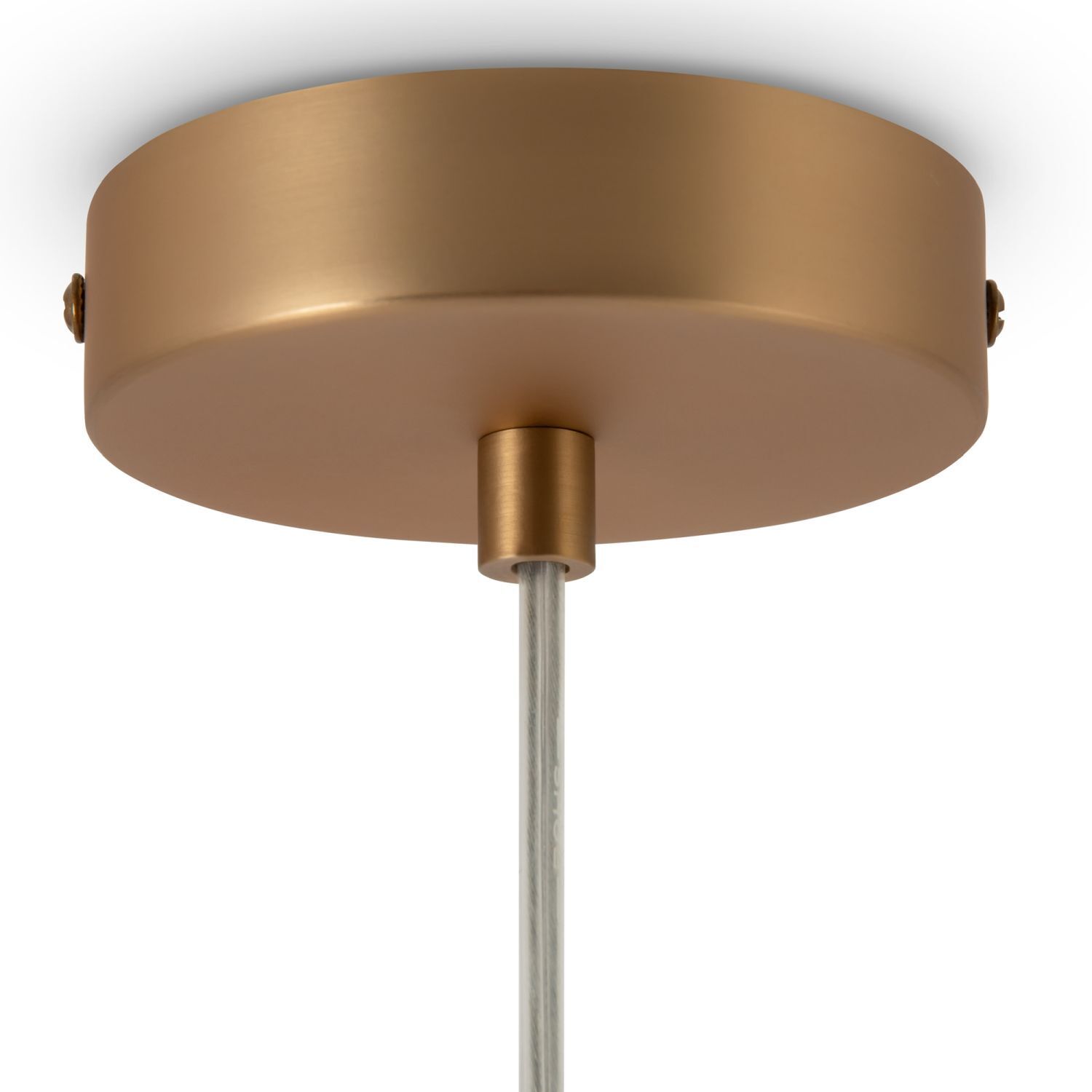 Lampe à suspendre métal verre D : 20 cm rond H : max. 180 cm