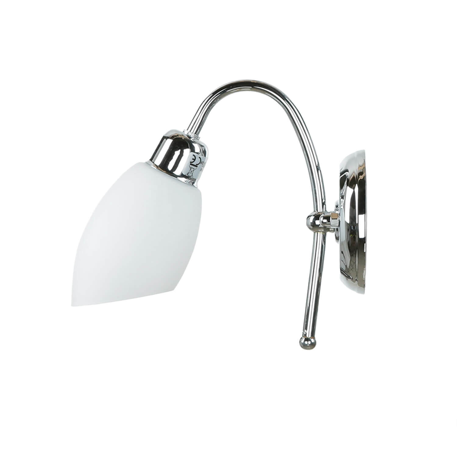 Lampe de salle de bain chrome laiton véritable E14 inoxydable ISMENE