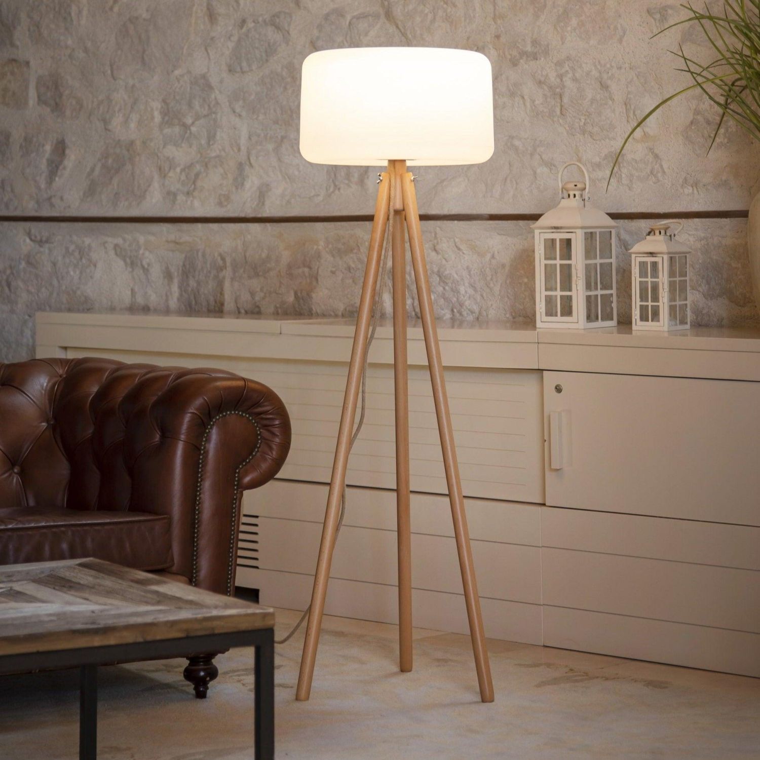 Lampadaire LED extérieur IP65 140 cm changement de couleur dimmable Lampe, Stehlampe