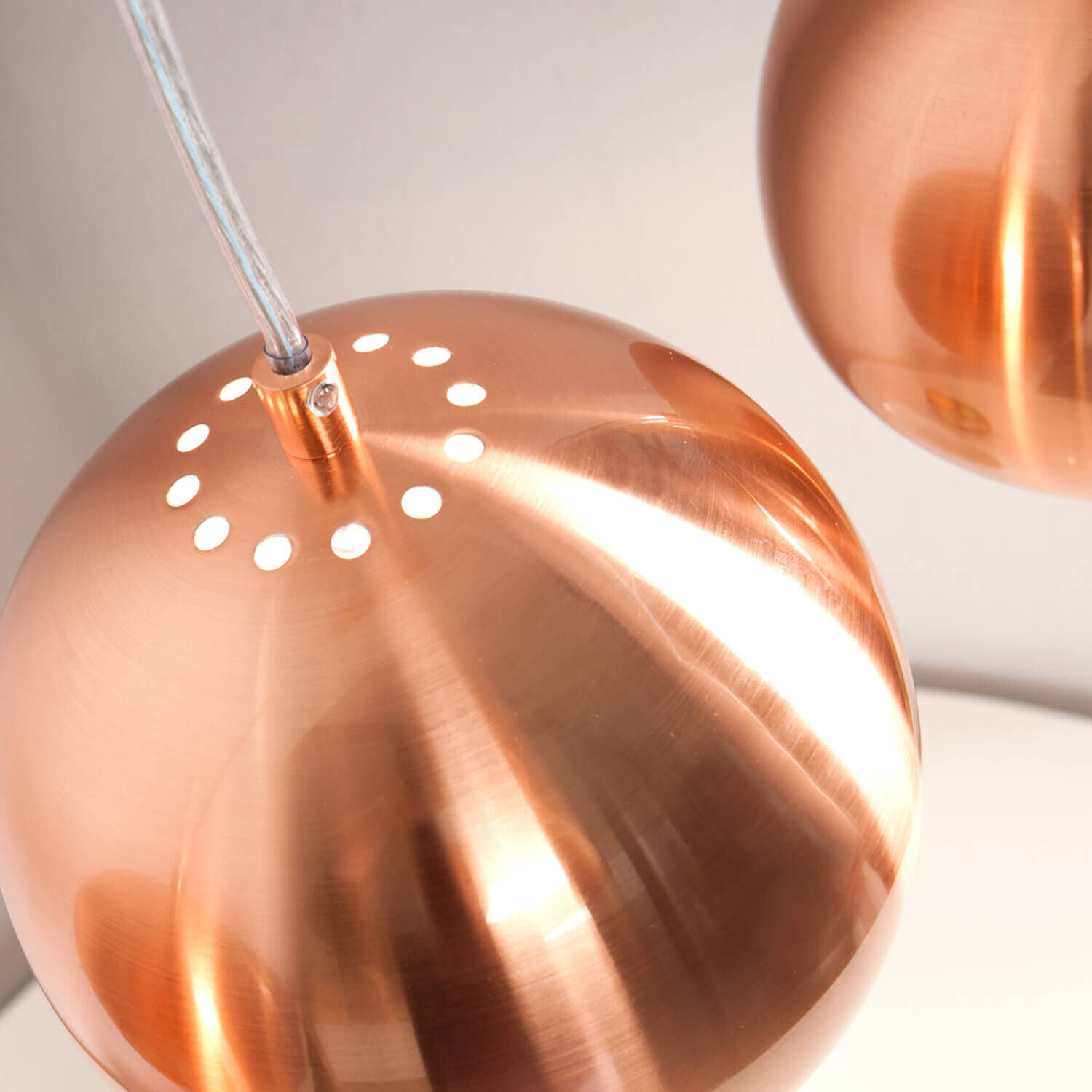 Suspension brillante Retro longue E27 aspect cuivre Beleuchtung, Lampe