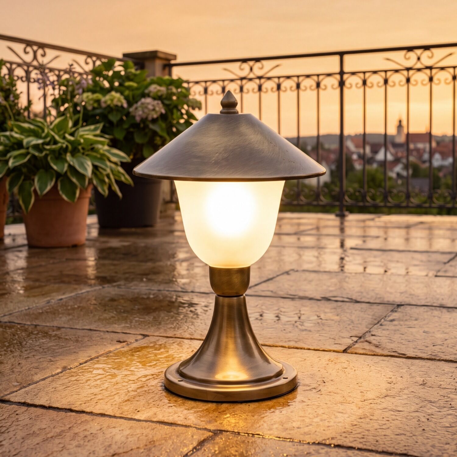 Lampe, Außenbereich, Garten, Standleuchte, Metall