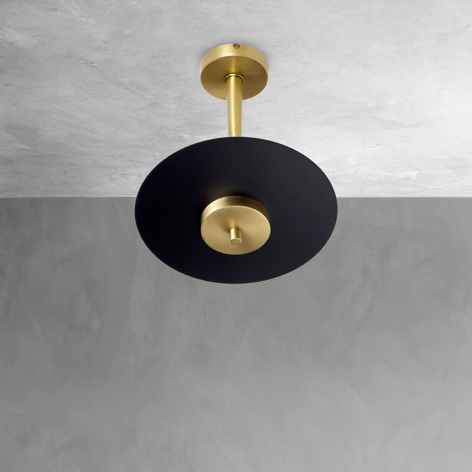 Plafonnier LED 2700 K 1150 lm D : 23 cm rond laiton fer Leuchte