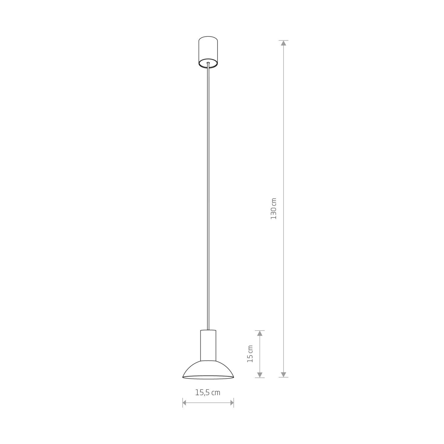 Suspension Noir GU10 Ø 15,5 cm Métal ajustable